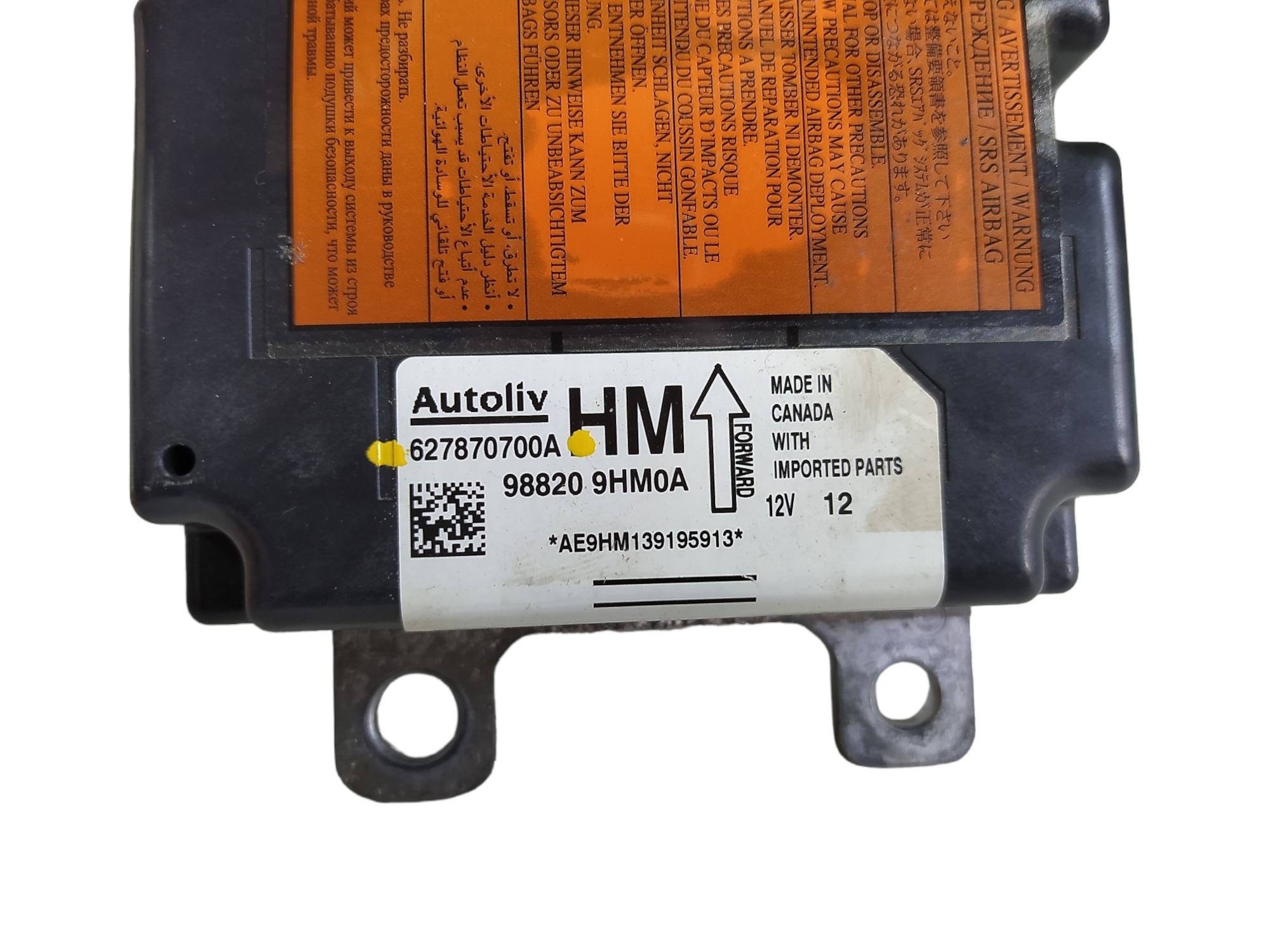 Módulo 627870700a 988209hm0a Nissan Altima 2.5 2014 V465 8