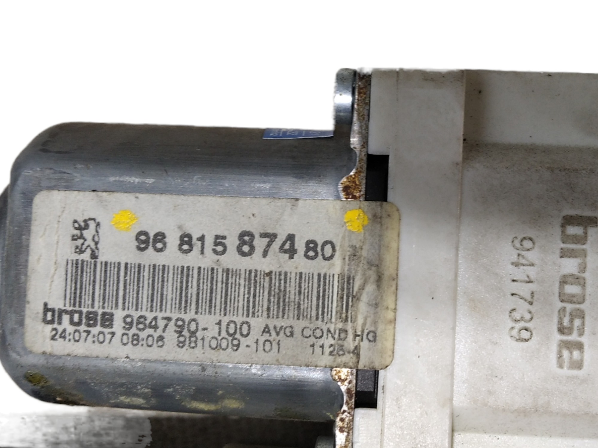 Motor Máquina Vidro Dianteira Esquerda Peugeot 307 07 V241 8