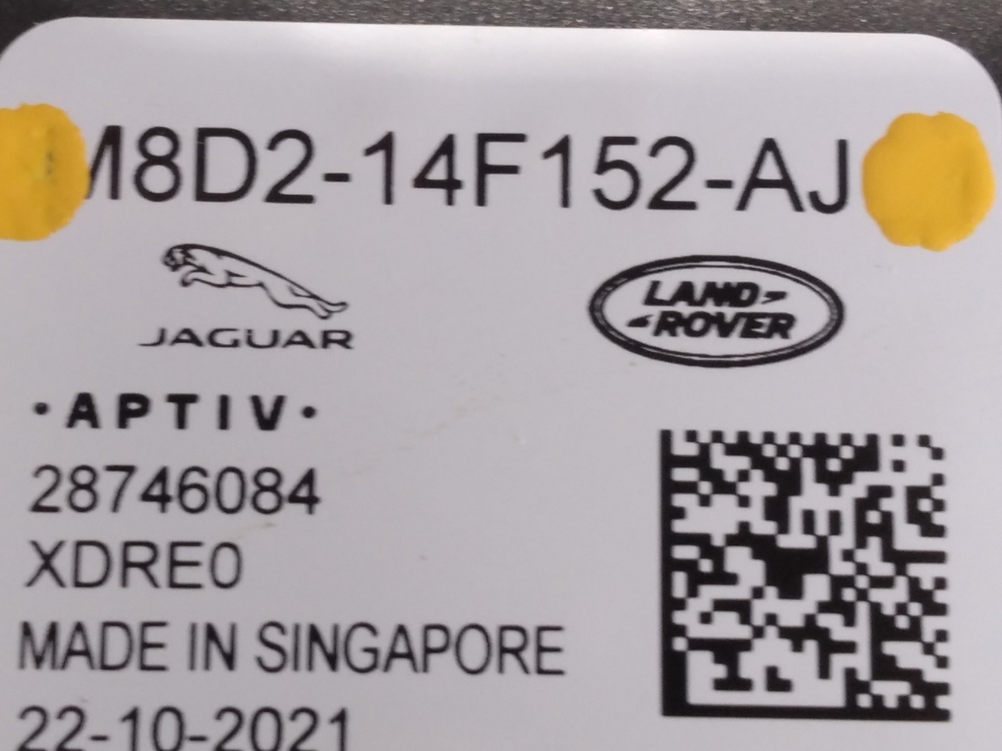 Sensor Ponto Cego Traseira Direita Evoque 2.0 2022 V572 8