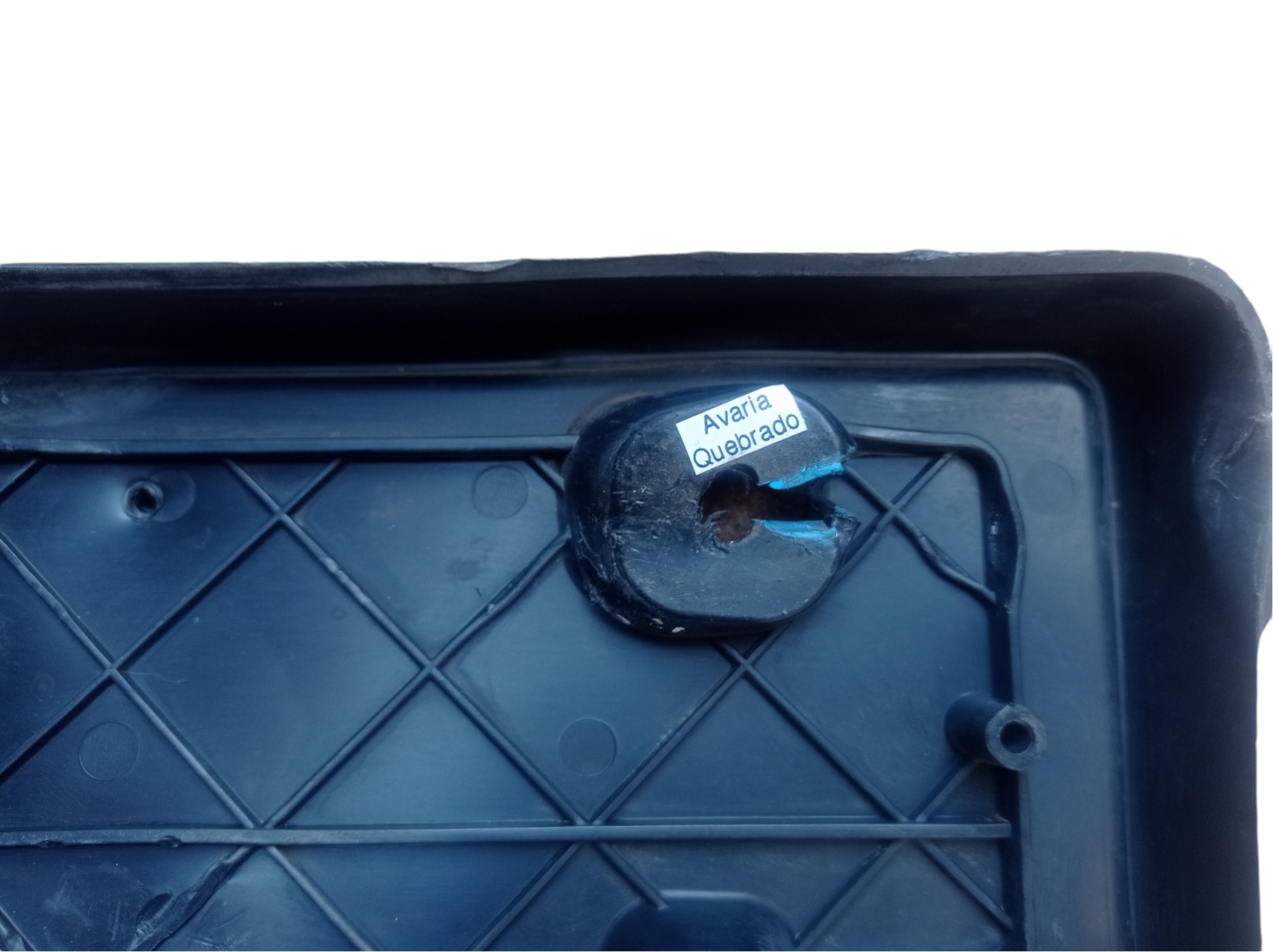 Suporte Da Placa Chrysler Grand Caravan 2003 3.3 V6 V458 Preto 10