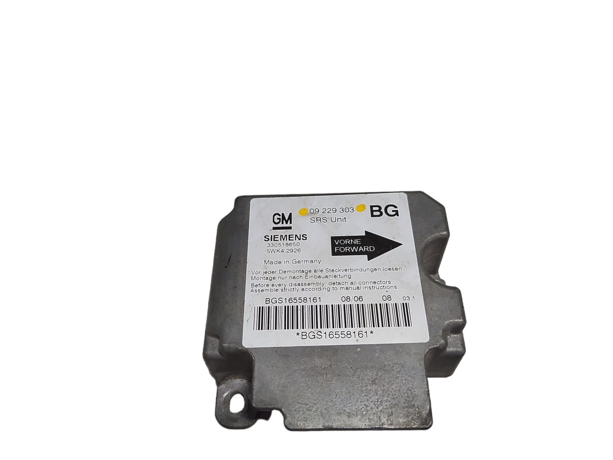Módulo Central 09229303 Gm Zafira 2005 2.0 V472 3