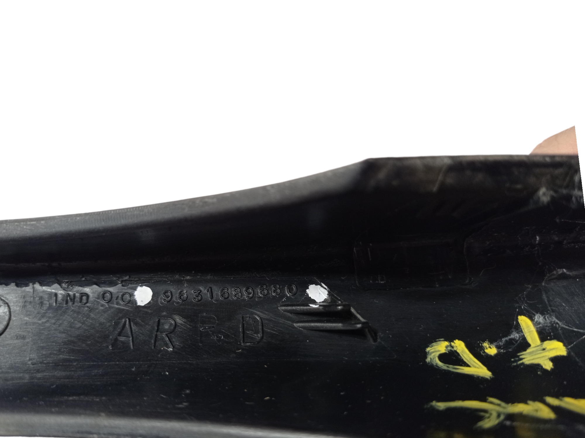 Acabamento Rack Teto Traseiro Direito Peugeot 306 2000 V404 Preto 5