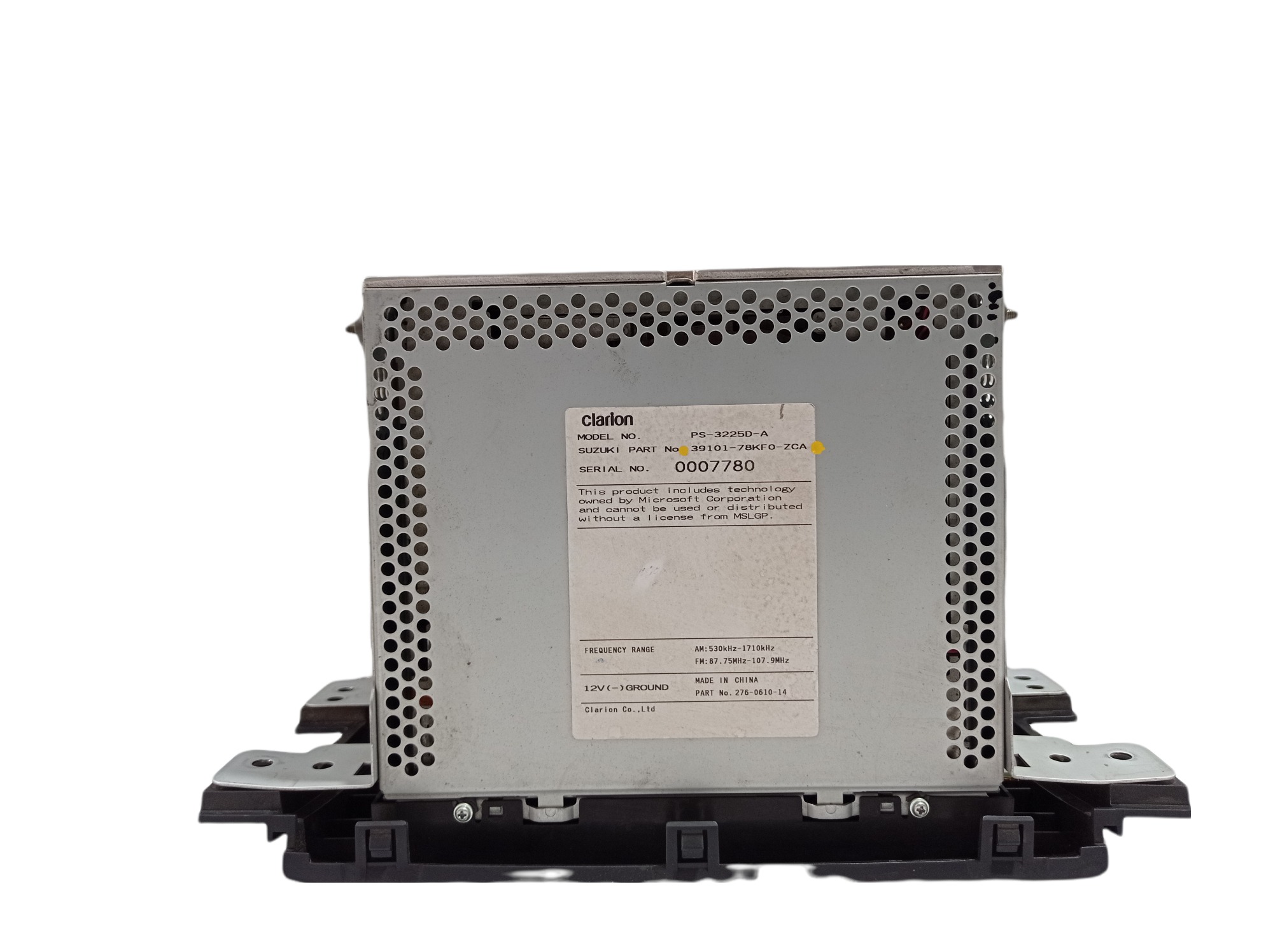 Moldura Rádio Comando Ar Suzuki Grand Vitara 2012 2015 V376 Preto 4