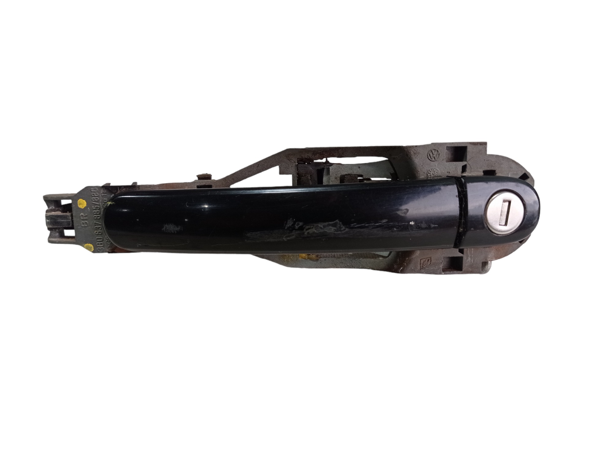 Maçaneta Externa Porta Dianteira Esquerda Vw Golf 08 V584 Preto Dianteira 4
