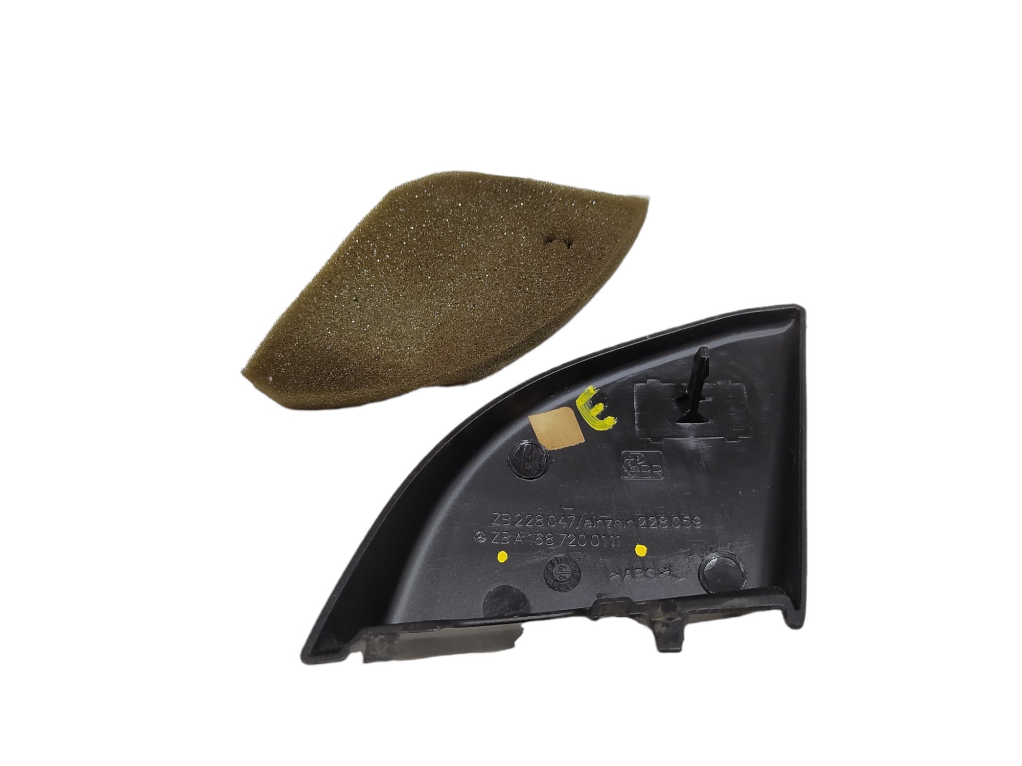 Moldura Interna Retrovisor Esquerdo Mercedes Benz A160 V388 Preto 3