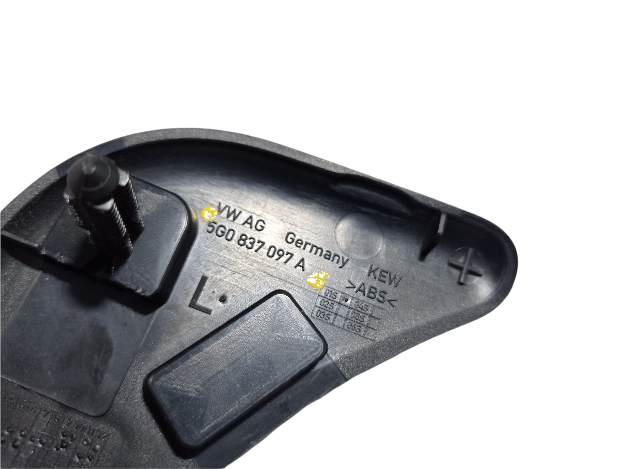 Acabamento Interno Retrovisor Esquerdo Golf Gti 2015 V265 Preto 5