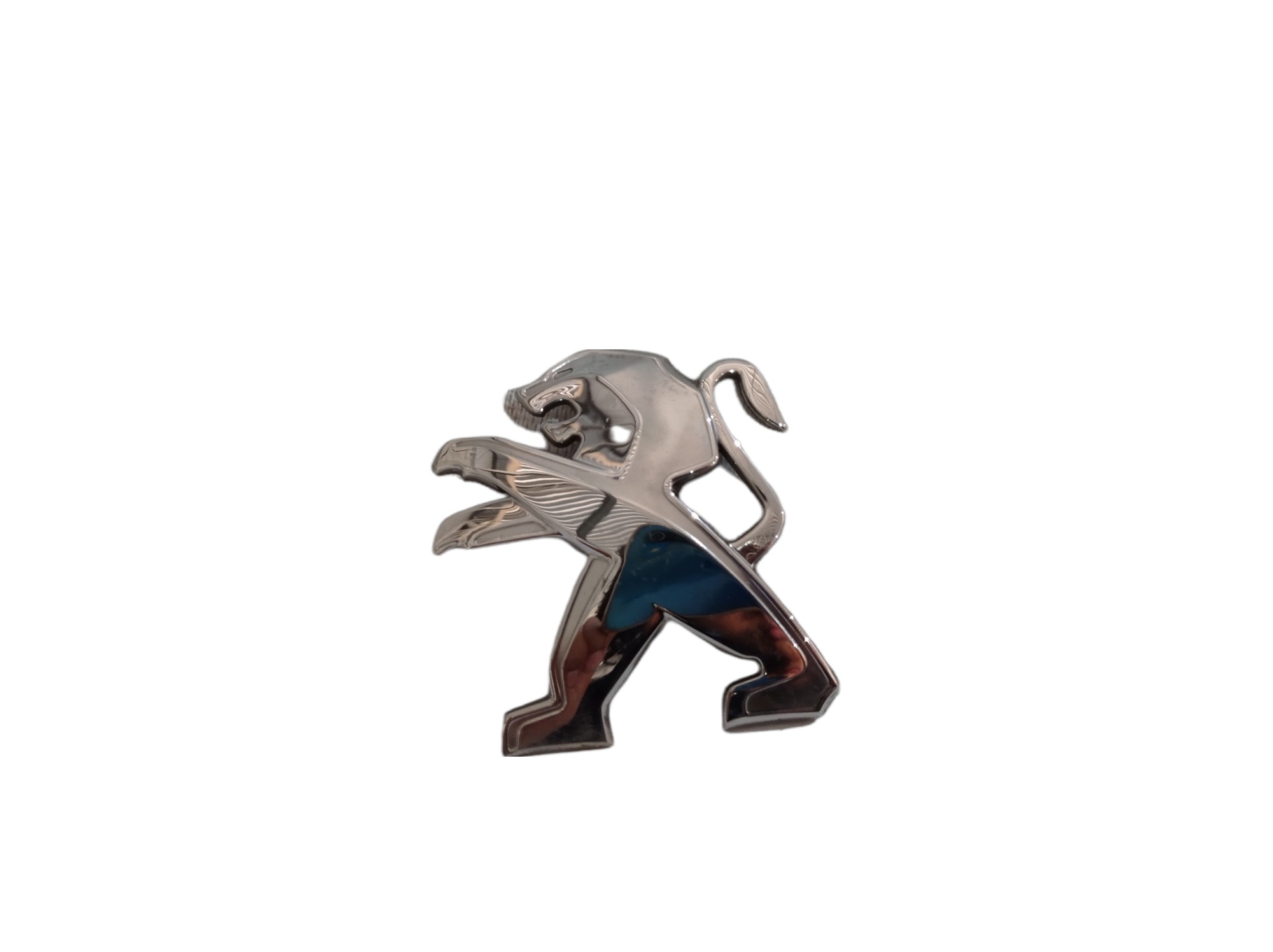Emblema Tampa Traseira Peugeot 208 2014 V312 Prata 4