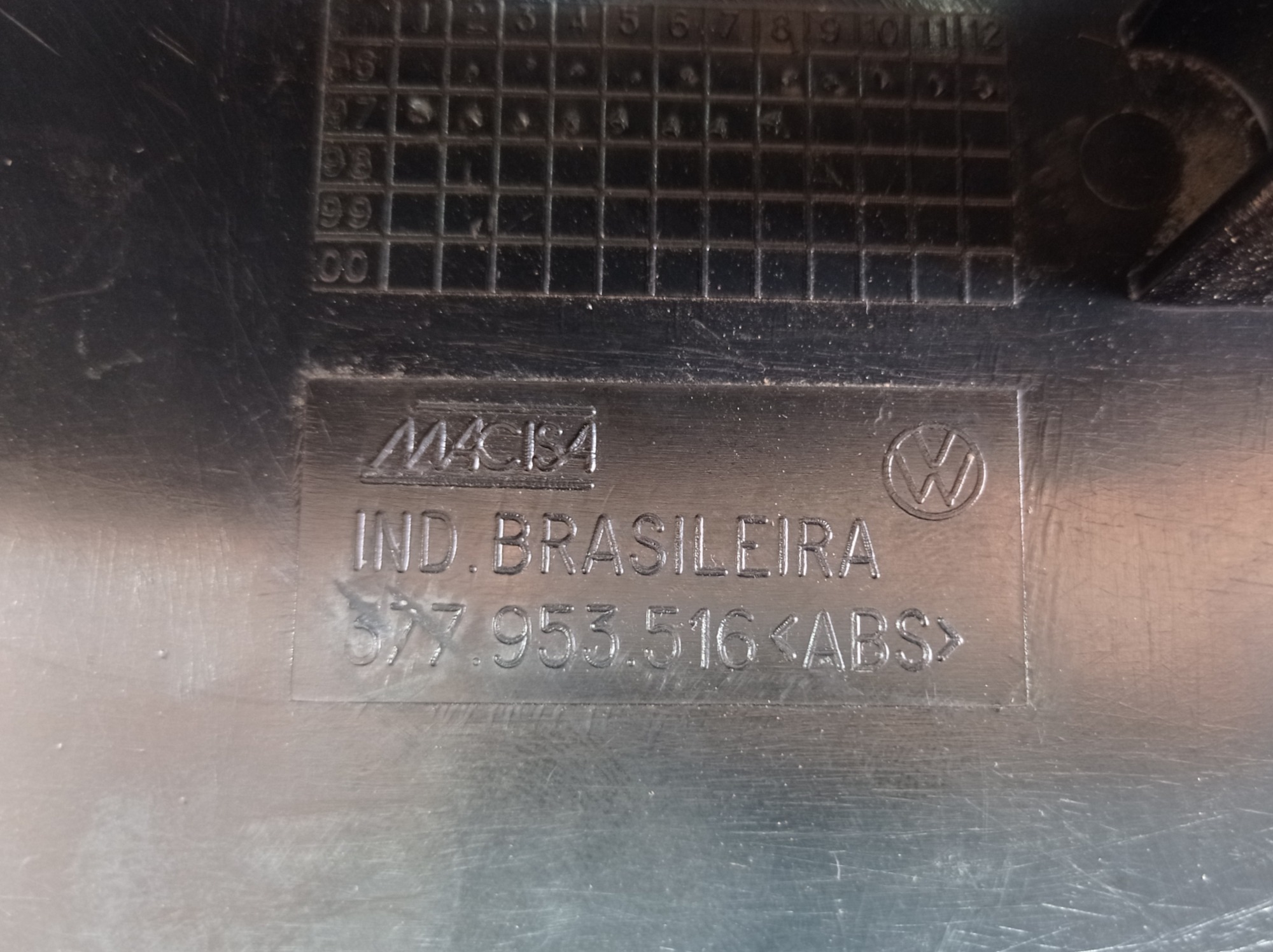 Moldura Chave De Seta Vw Gol Parati Saveiro G2 Vl 8
