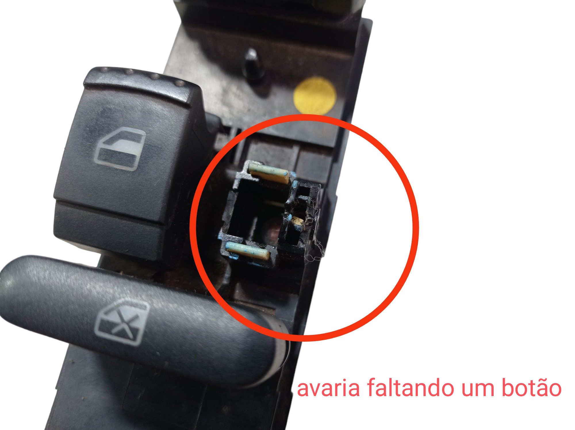 Botão Vidro Porta Dianteira Esquerda Vw Golf 08 V584 6
