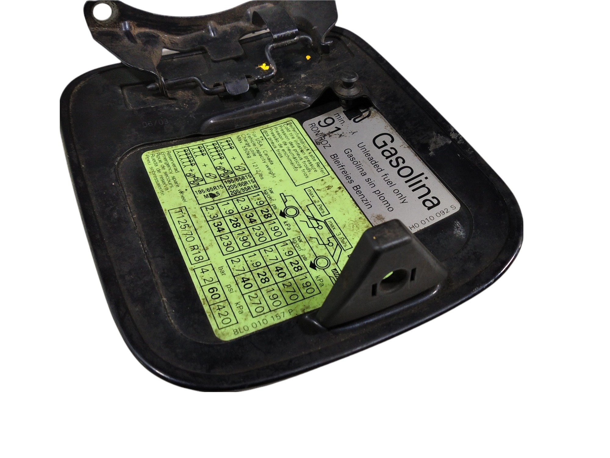Portinhola Tanque Combustível Audi A3 1997 A 2003 V109 Preto 9