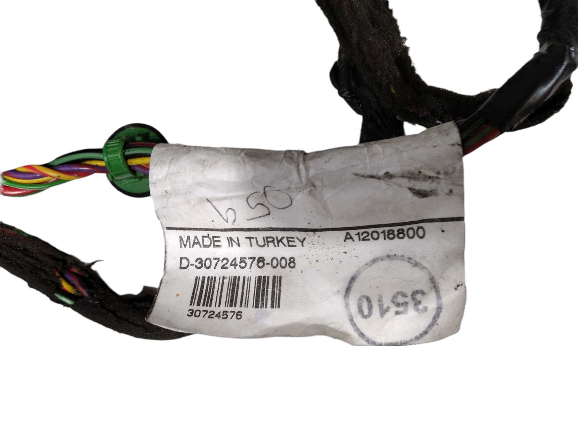 Chicote Porta Traseira Direita Volvo Xc70 2006 A 2007 V64 7