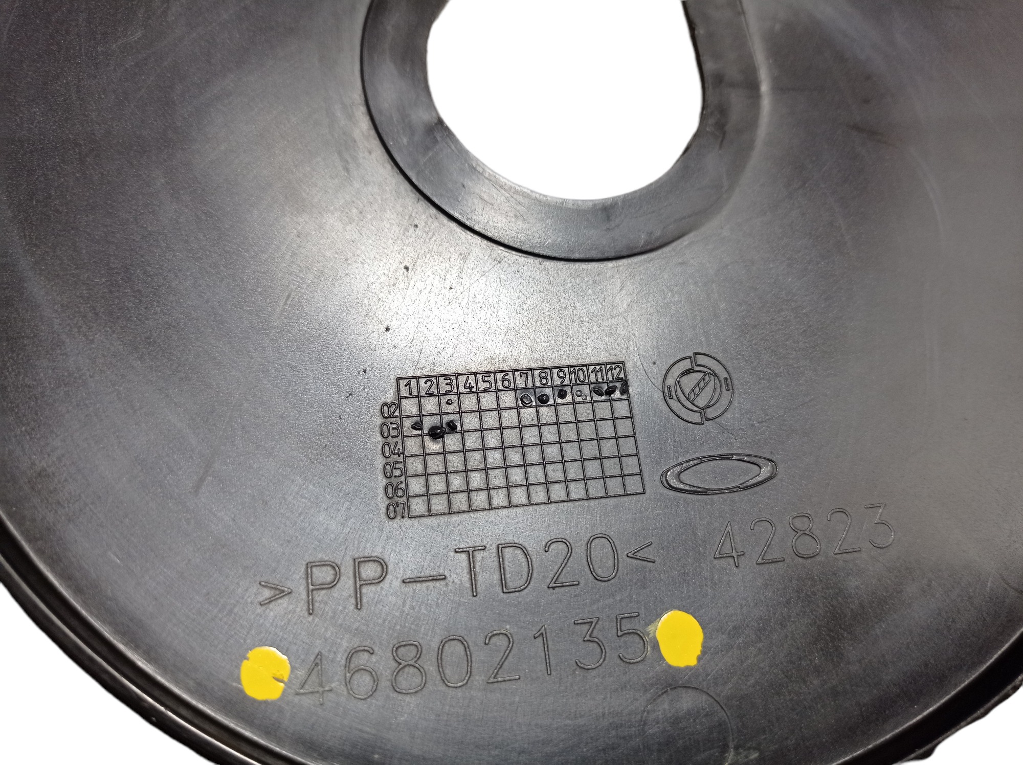 Tampa Vedação Tanque Combustível Fiat Stilo 2003 46802135  Preto 2003 5