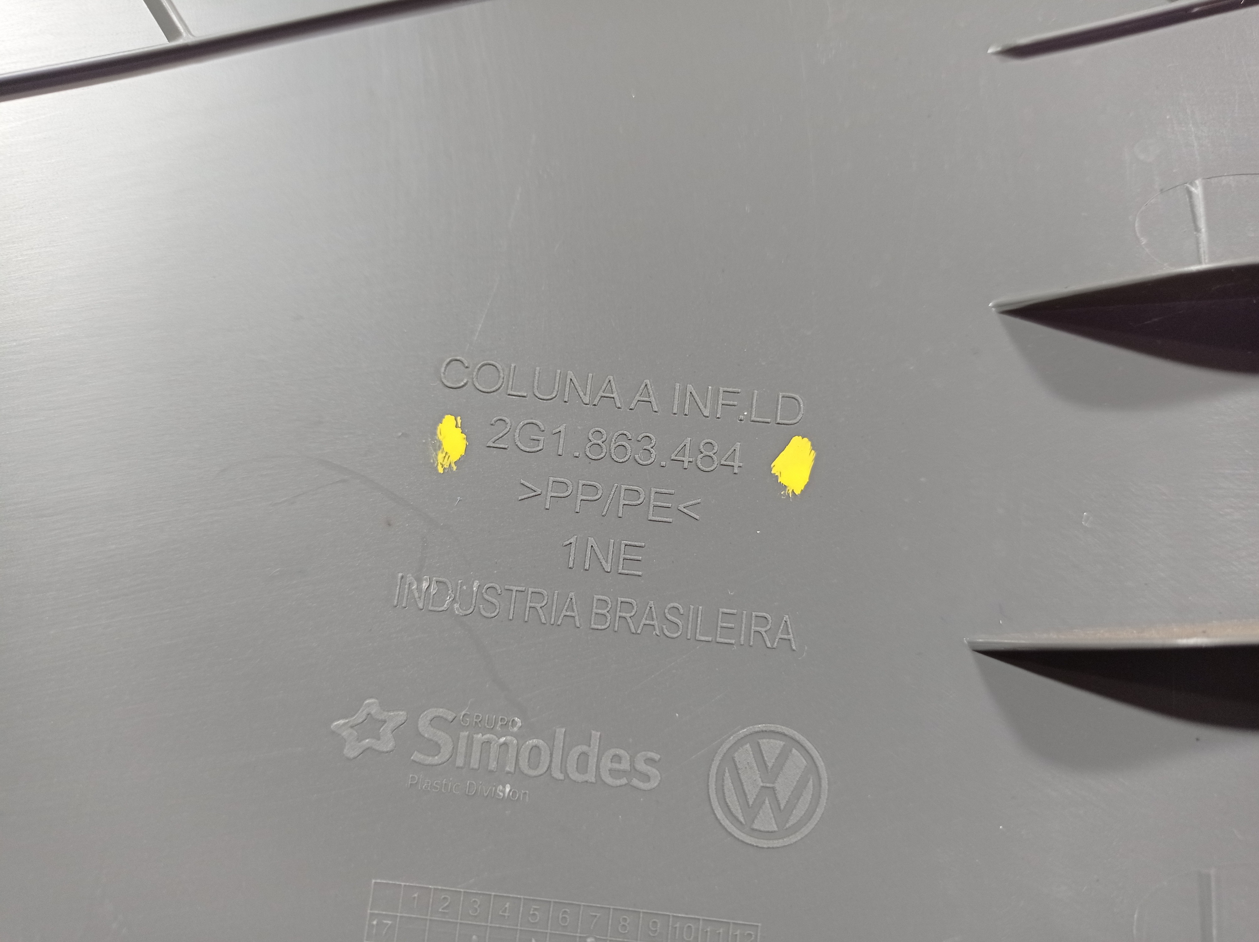 Acabamento Pe Coluna Diant Direita Vw Virtus 2017 2021 V559 9