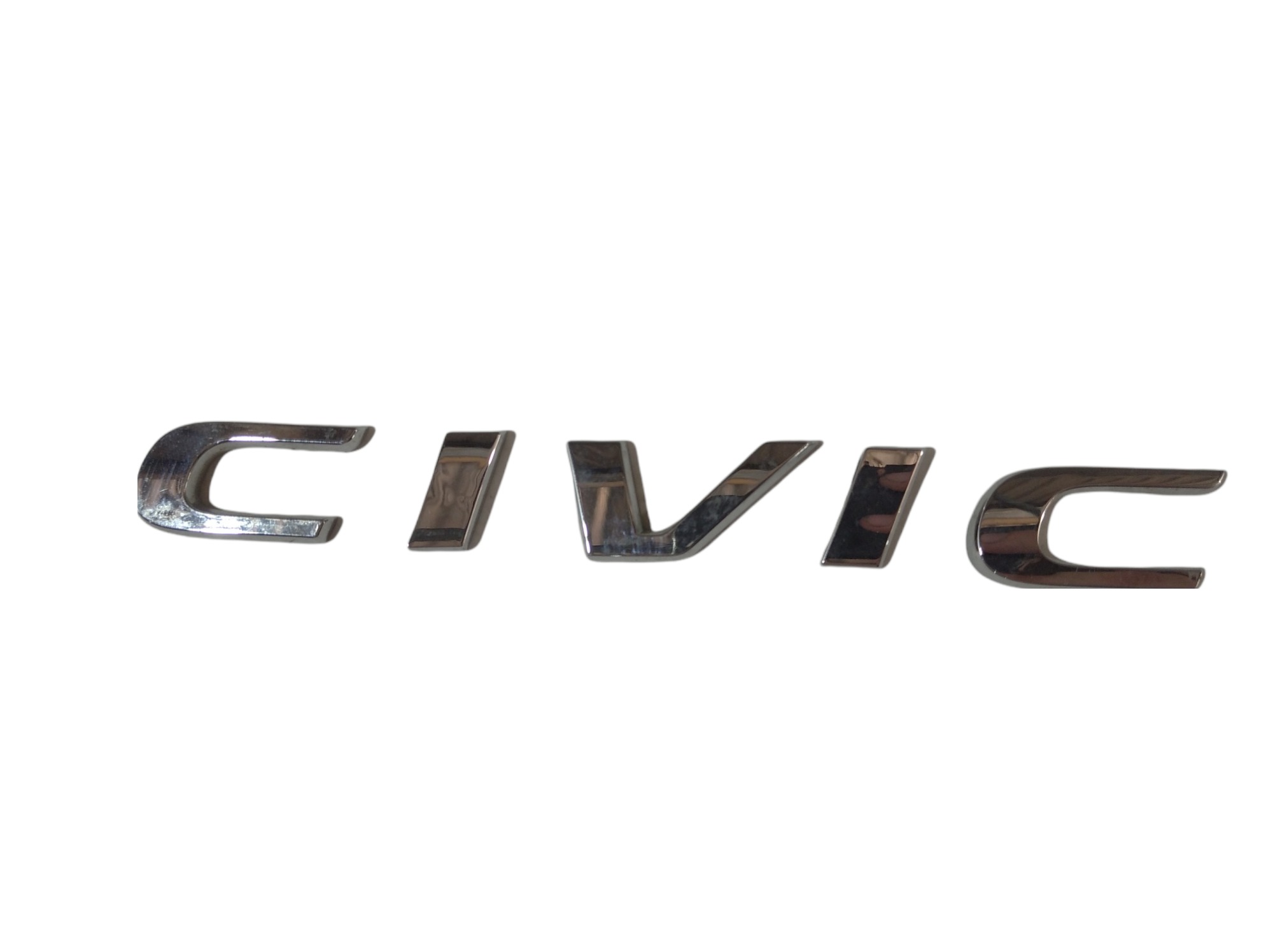 Emblema Tampa Traseira Honda Civic G10 2017 V328 Prata 1