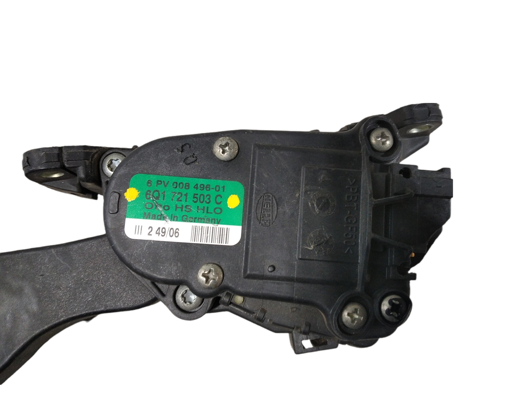 Pedal Acelerador Eletrônico Vw Audi Golf V237 6q1721503c 7