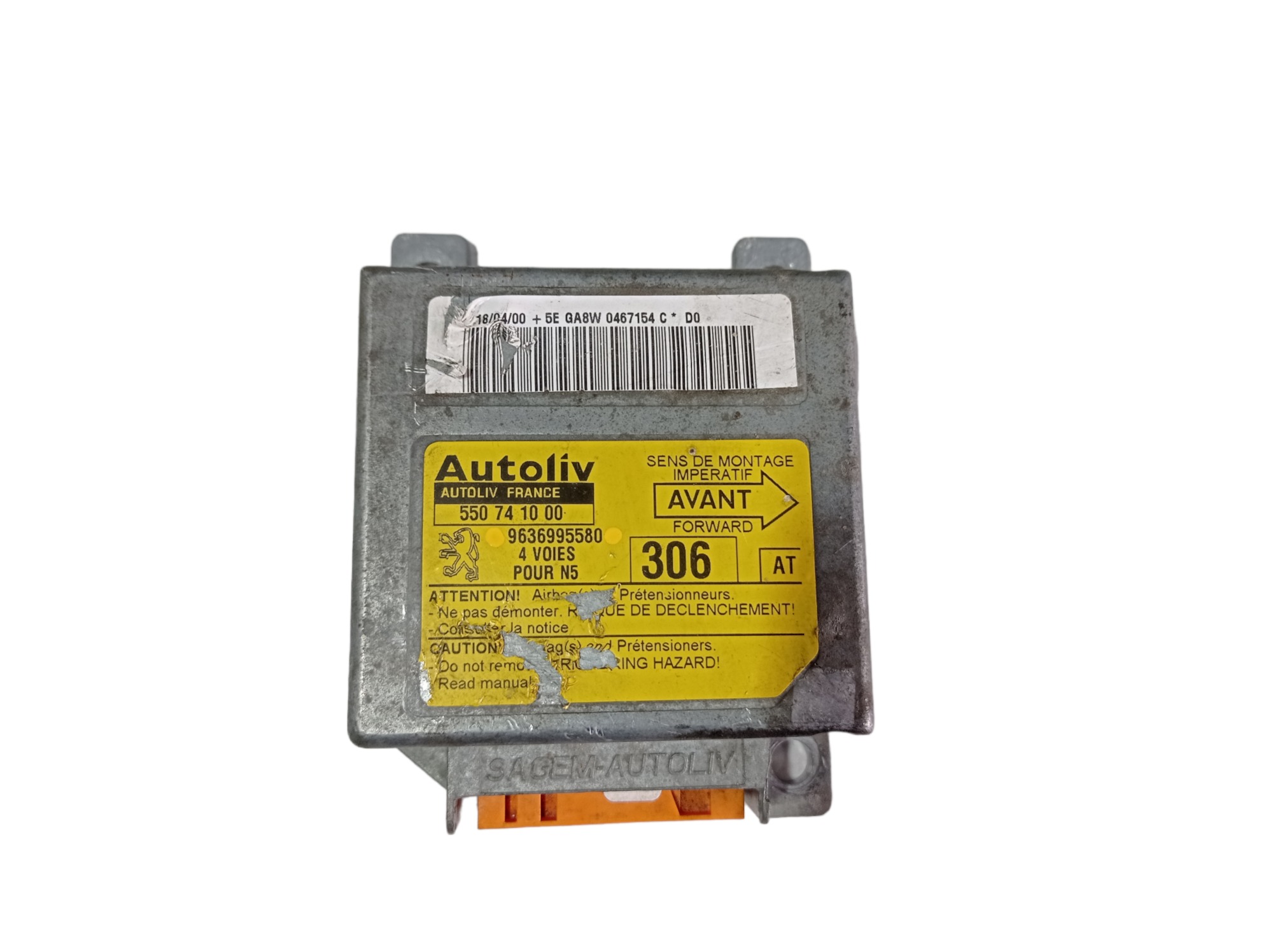 Módulo 9636995580 Peugeot 306 1.8 2000 V404 5