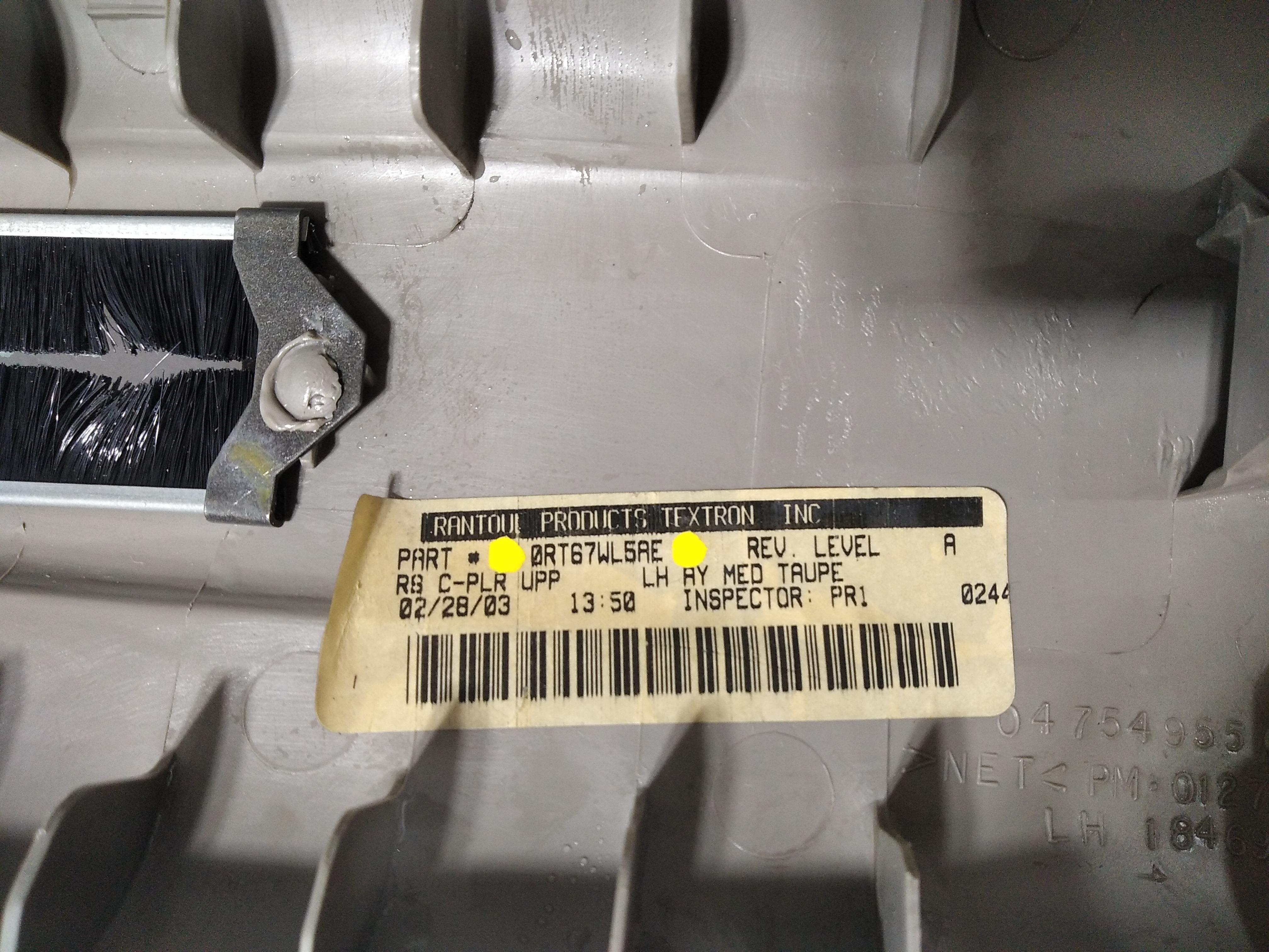 Acabamento Coluna Traseira Esquerda Grand Caravan 2003 V458 6
