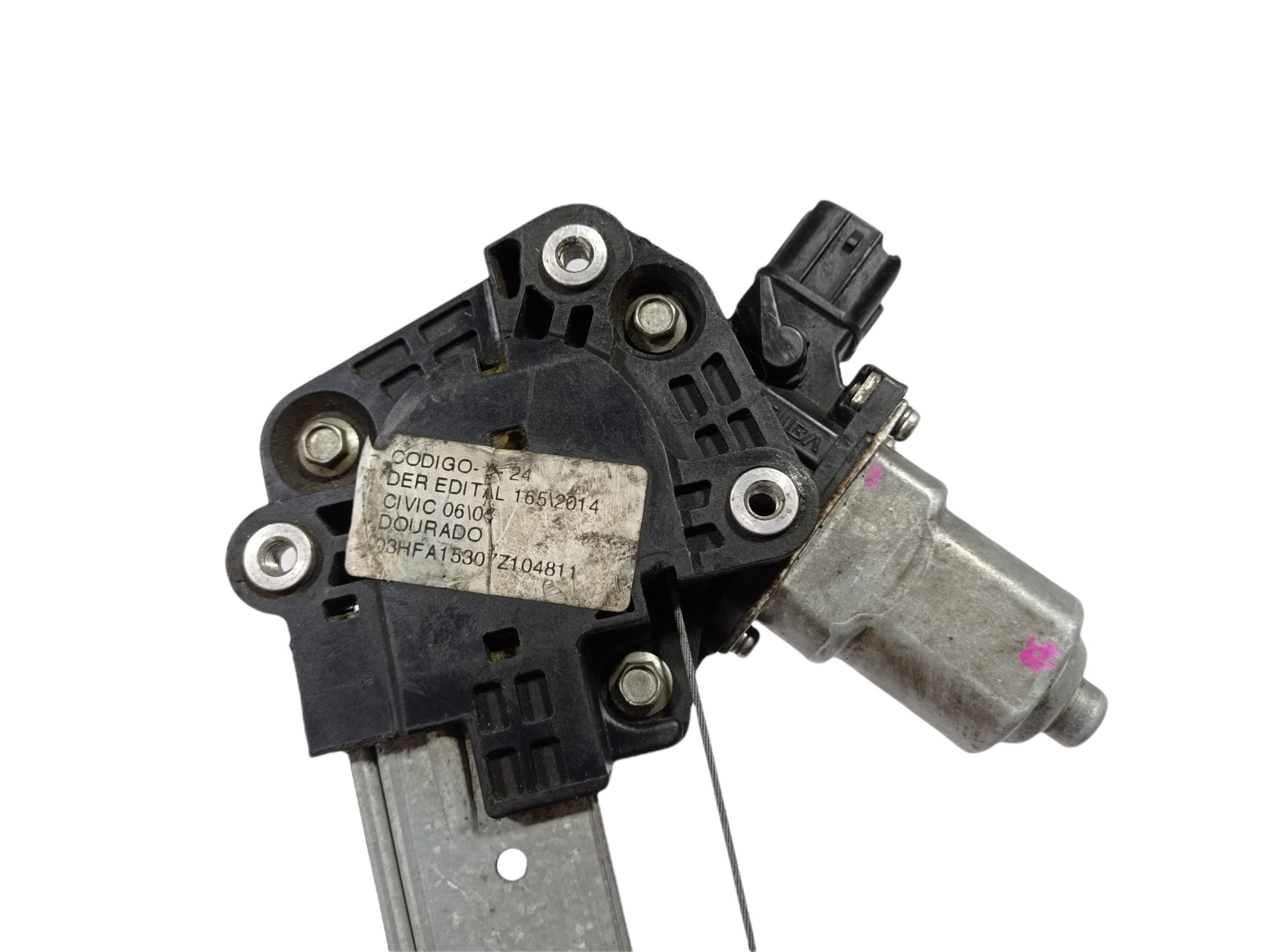 Máquina De Vidro Traseira Esquerda Honda Civic 2007 V148 7