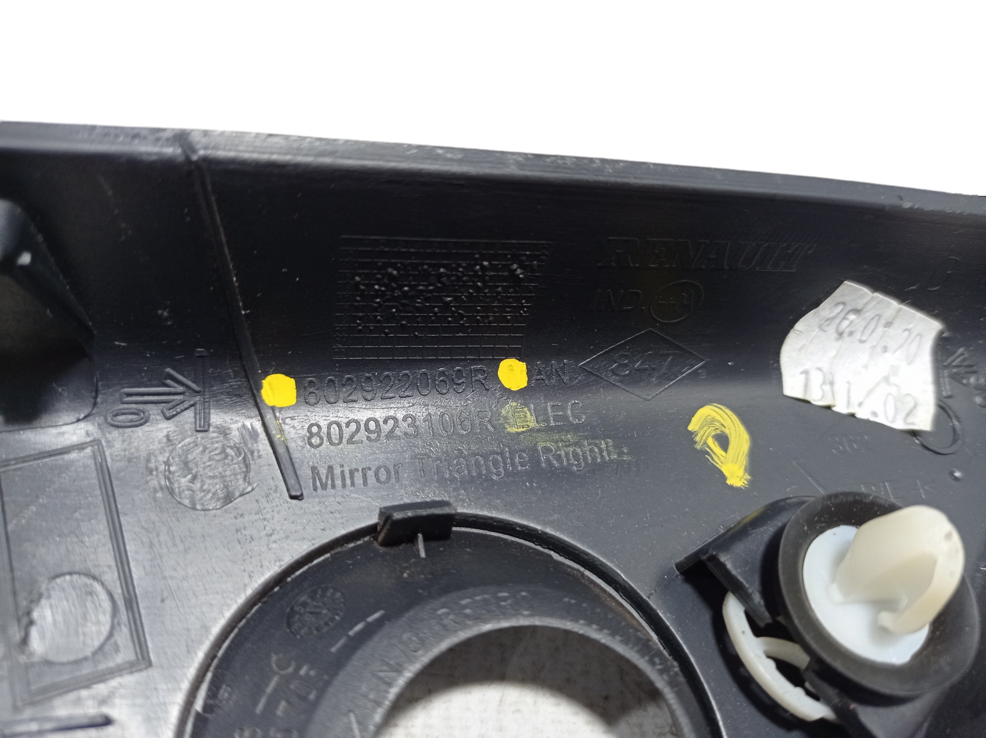 Acabamento Retrovisor Direito Renault Sandero 2021 V339 6