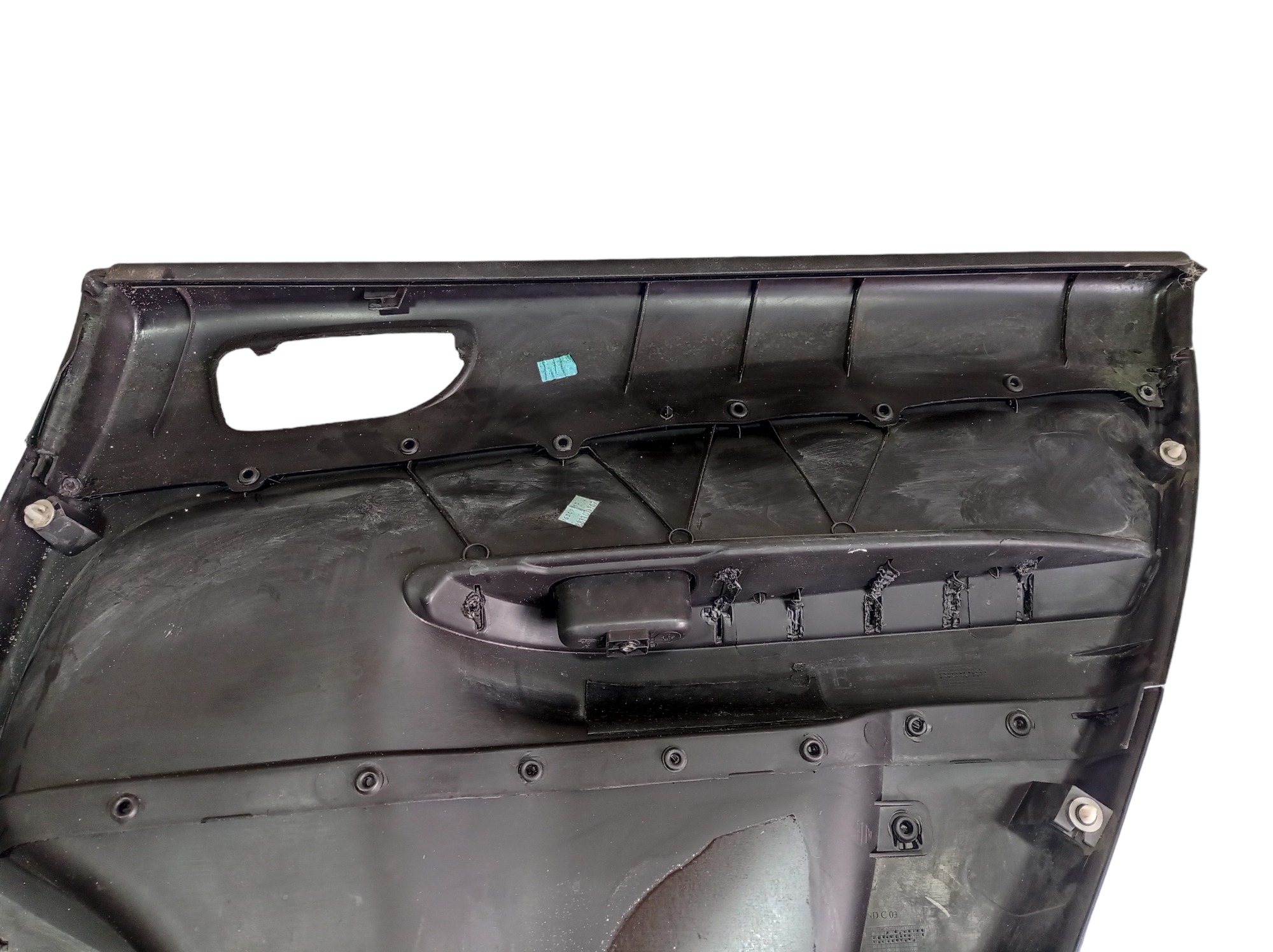 Forro De Porta Traseiro Esquerdo Peugeot 307 2008 V369 Preto Preto 7