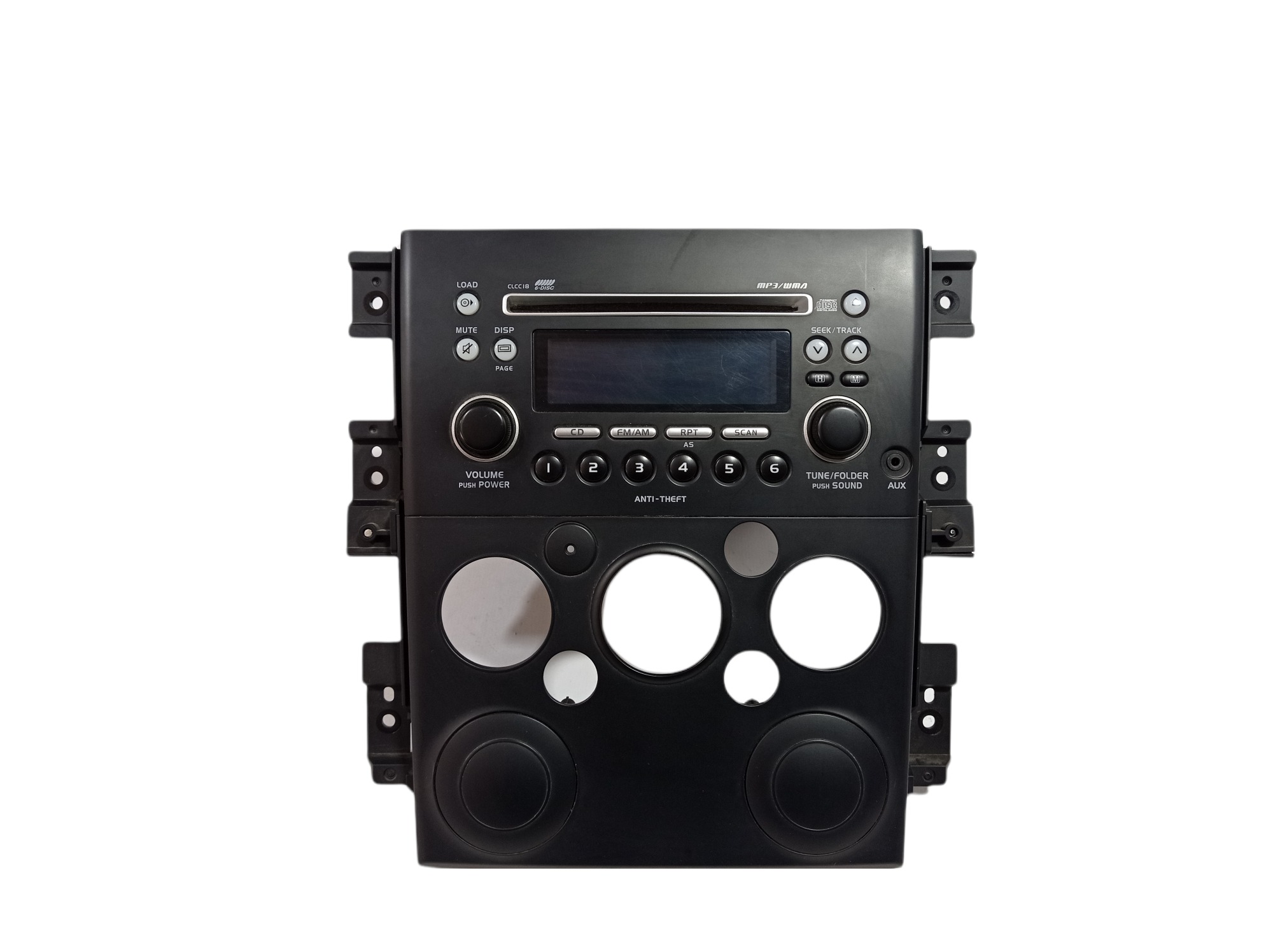 Moldura Rádio Comando Ar Suzuki Grand Vitara 2012 2015 V376 Preto 3