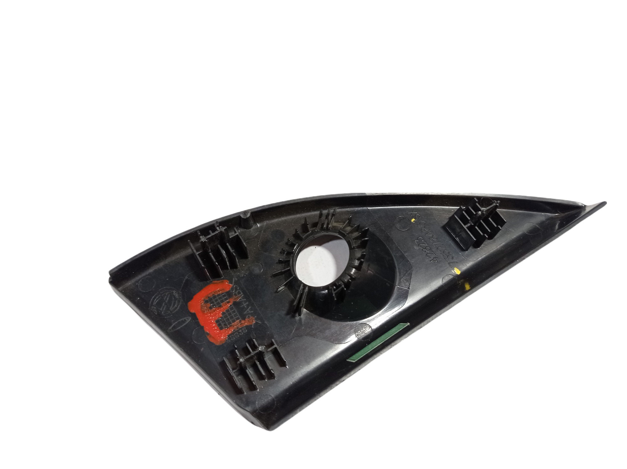 Acabamento Interno Retrovisor Esquerdo Fiat Stilo 2003 V277 Preto 4