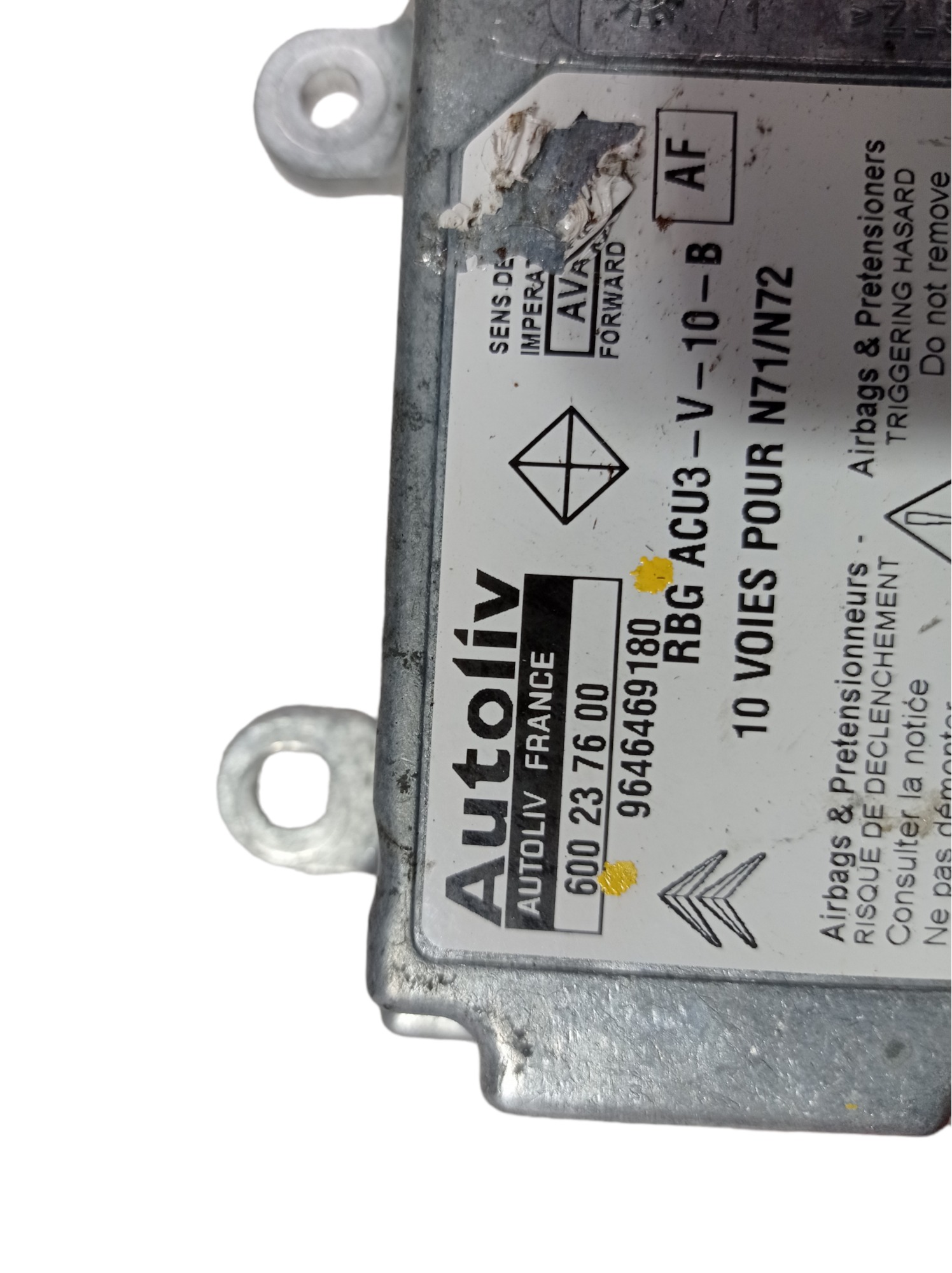 Módulo Impacto 9646469180 Citroen Xsara 1.6 2002 V400 8