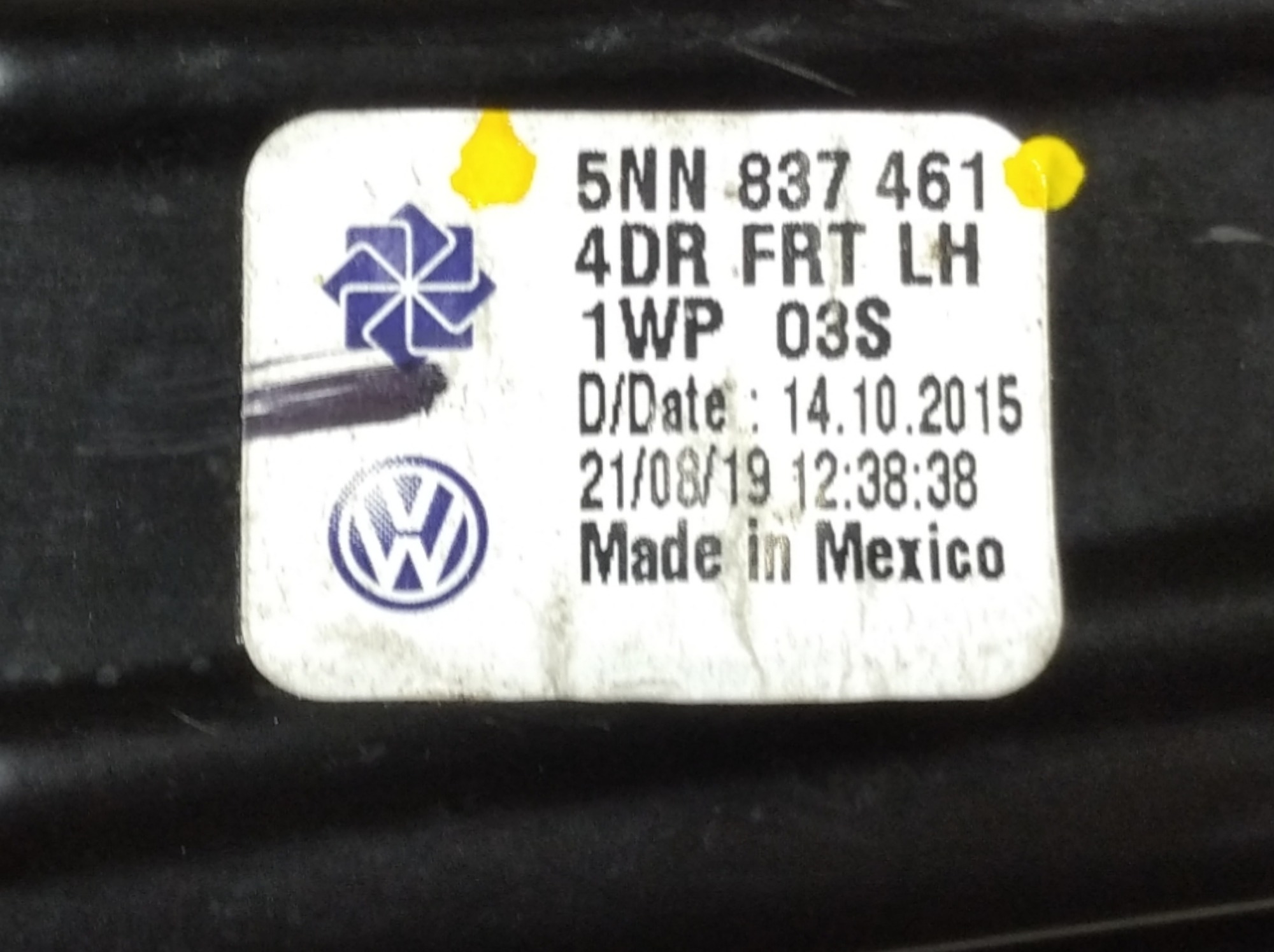 Armação Máquina Vidro Dianteiro Esquerdo Vw Tiguan 2019 V419