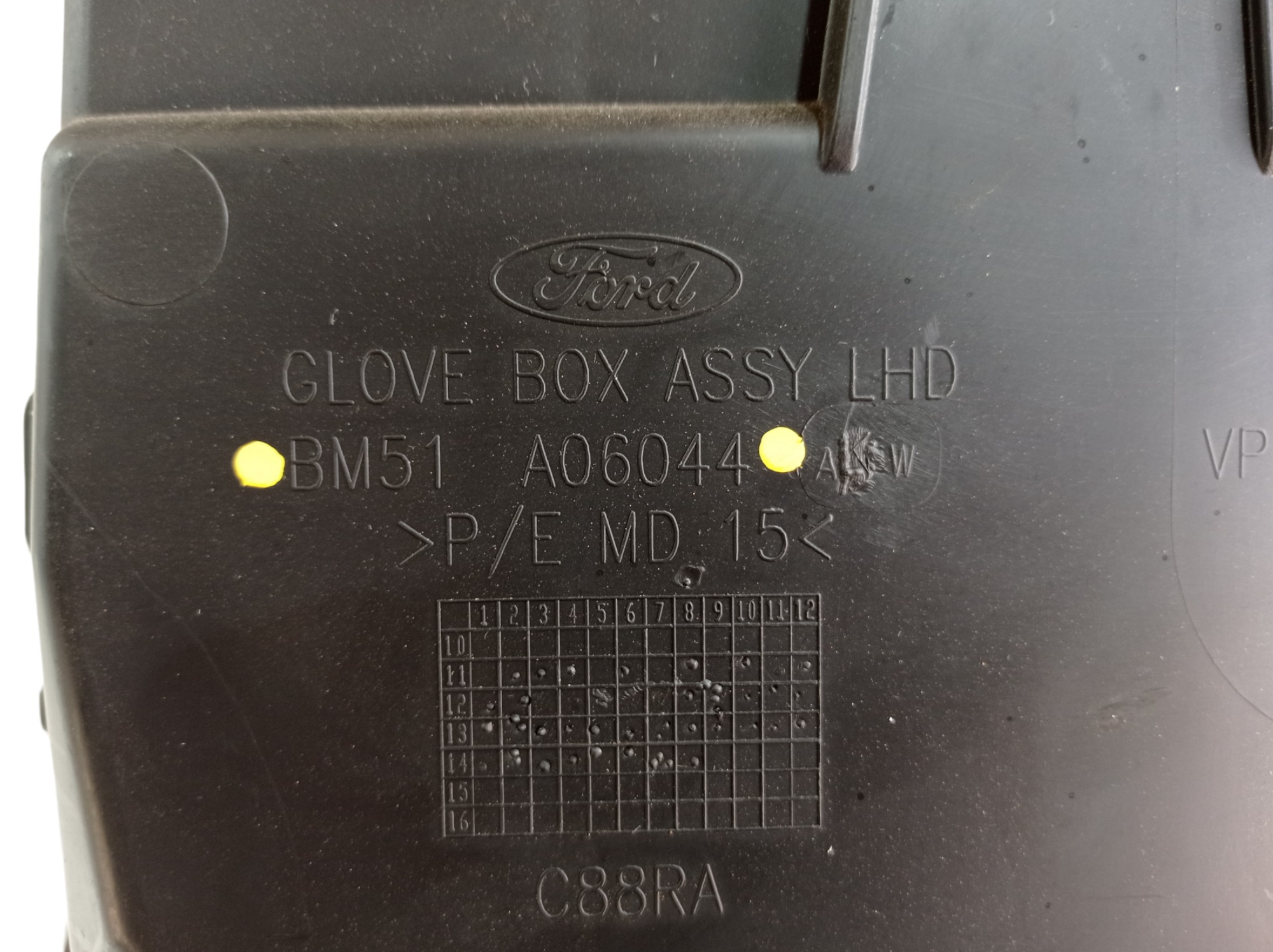 Porta Luva Ford Focus Se 1.6 16v 2014 Bm51a06044 V476 7