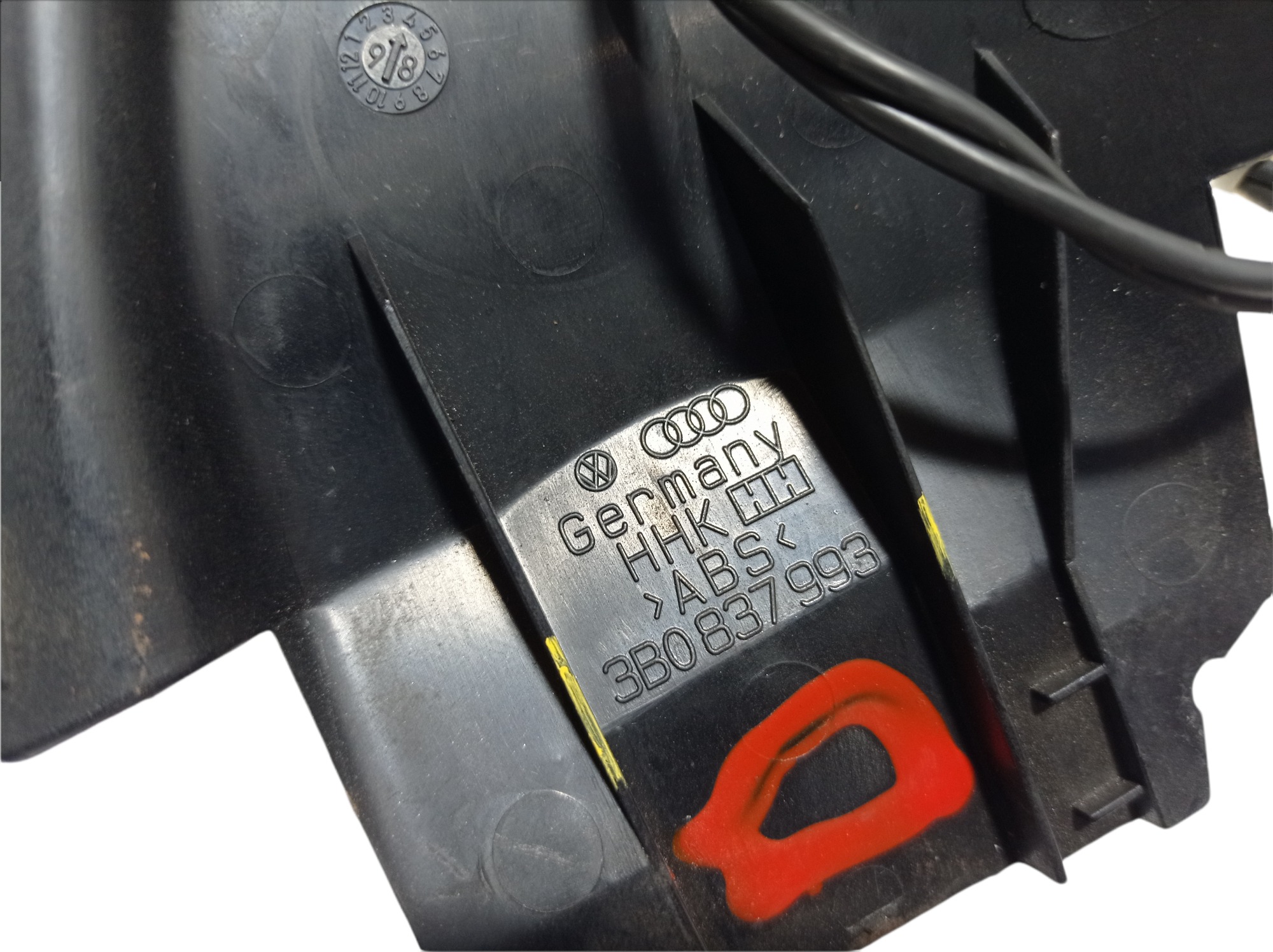 Acabamento Interno Retrovisor Esquerdo Passat 3b0837993 Preto 6