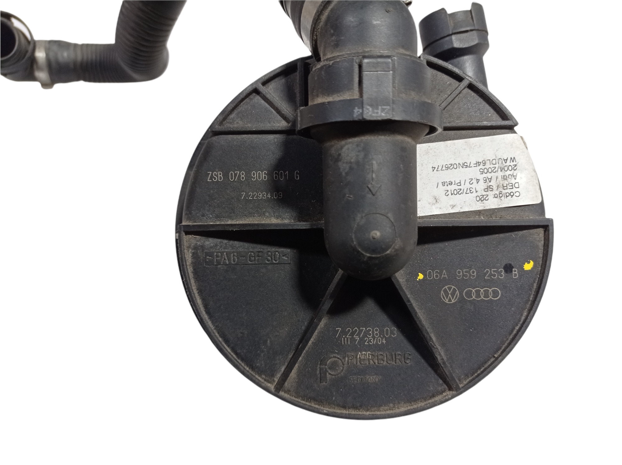 Bomba De Ar Secundária Audi A6 2006 06a959253b V29 7