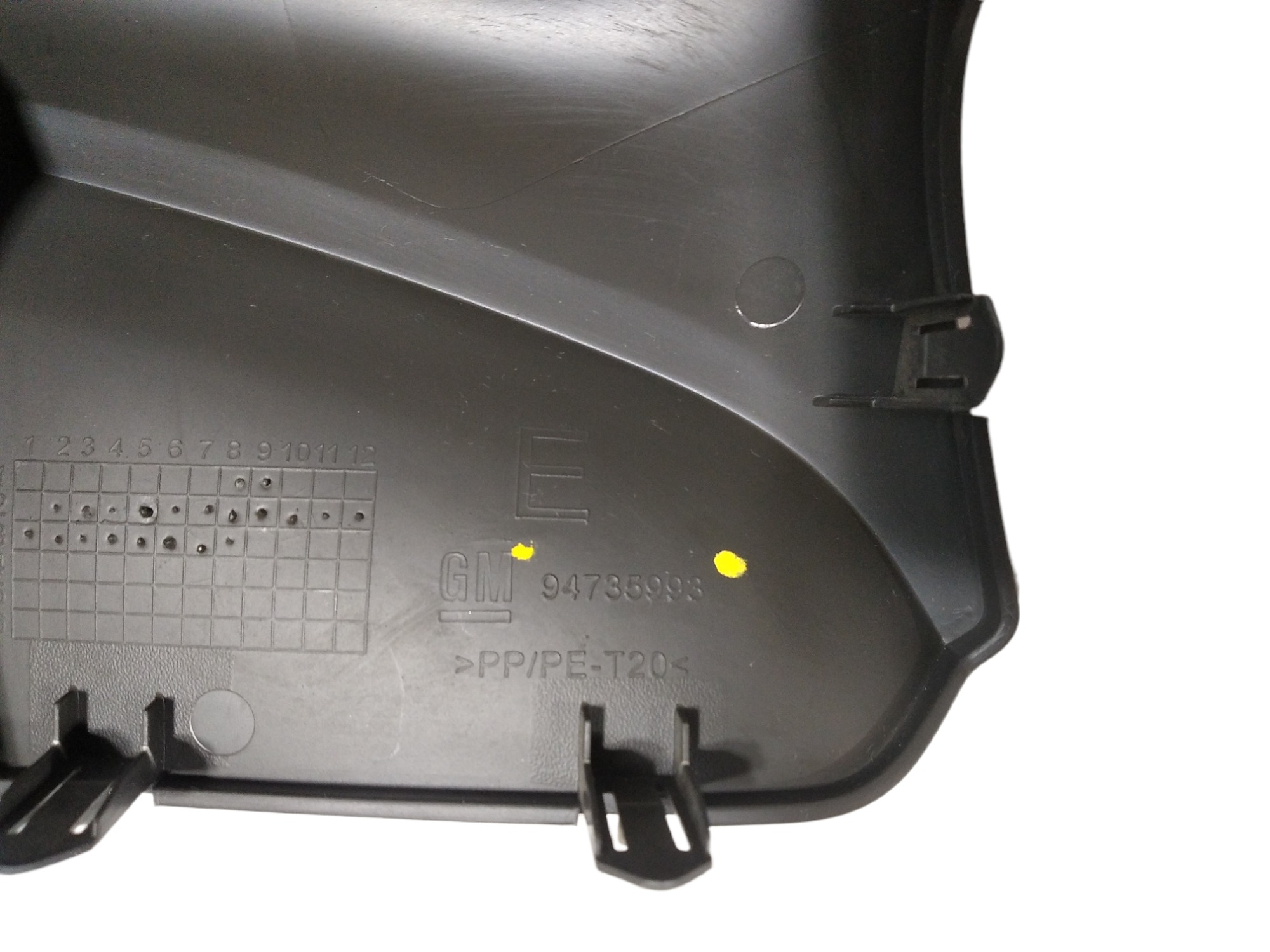 Acabamento Interno Esquerdo Retrovisor Gm Spin 2013 V318 Cinza 4