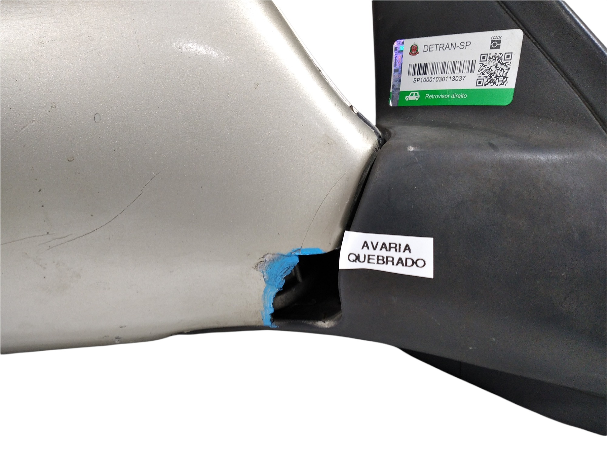 Retrovisor Direito Avaria Capa Vw Golf 1994 V308 90685402 6