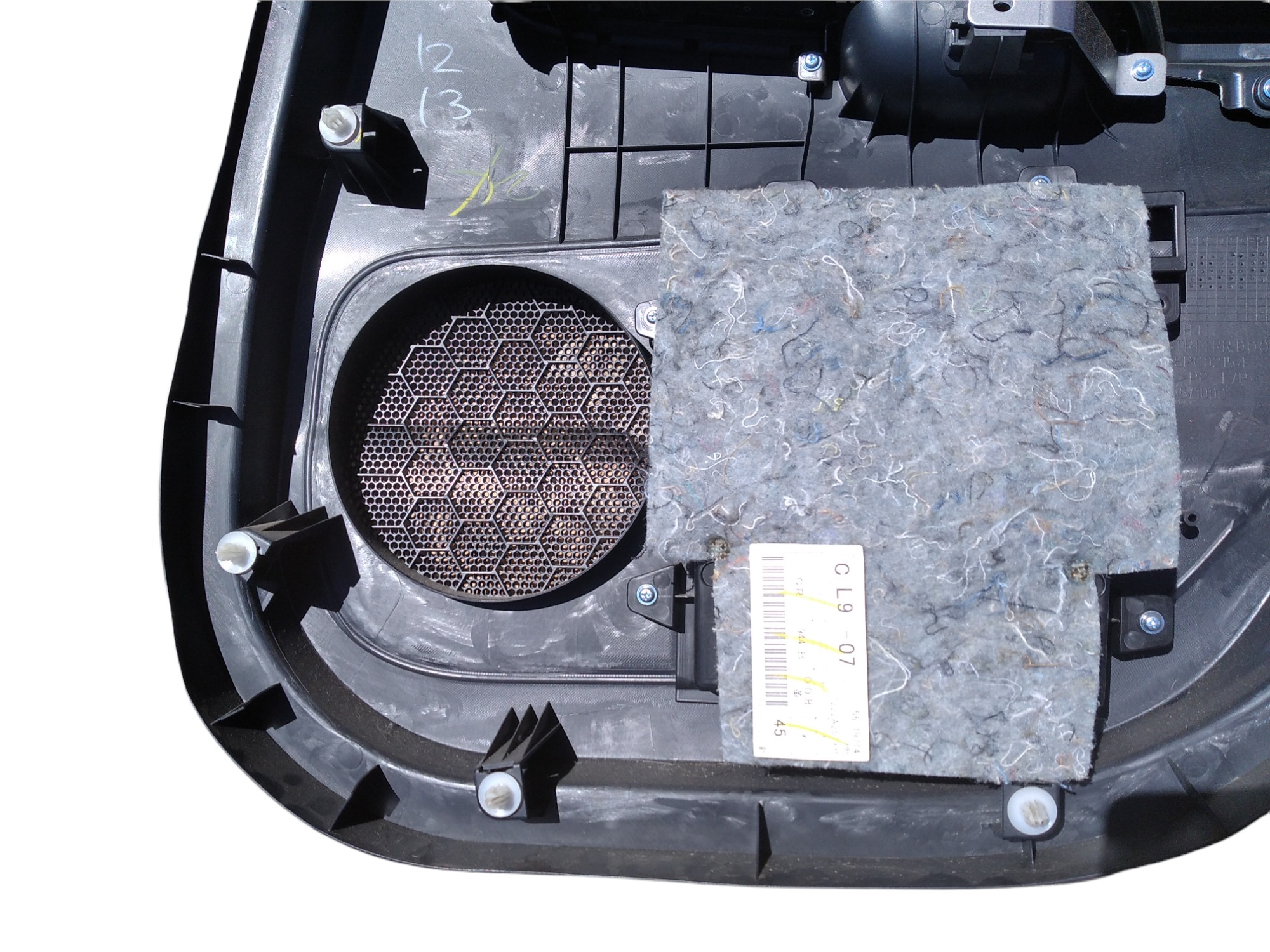 Forro Porta Traseira Direita Mitsubishi Lancer 2014 V420  Preto 6