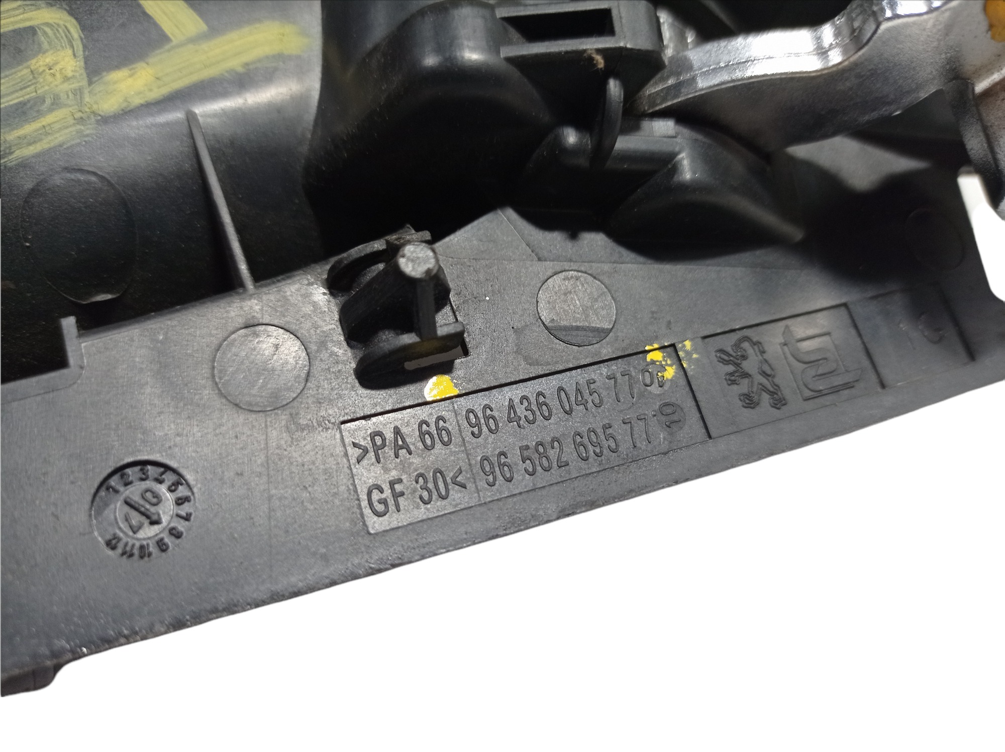 Maçaneta Interna Traseira Esquerda Peugeot 307 2007 V241 Prateado 7