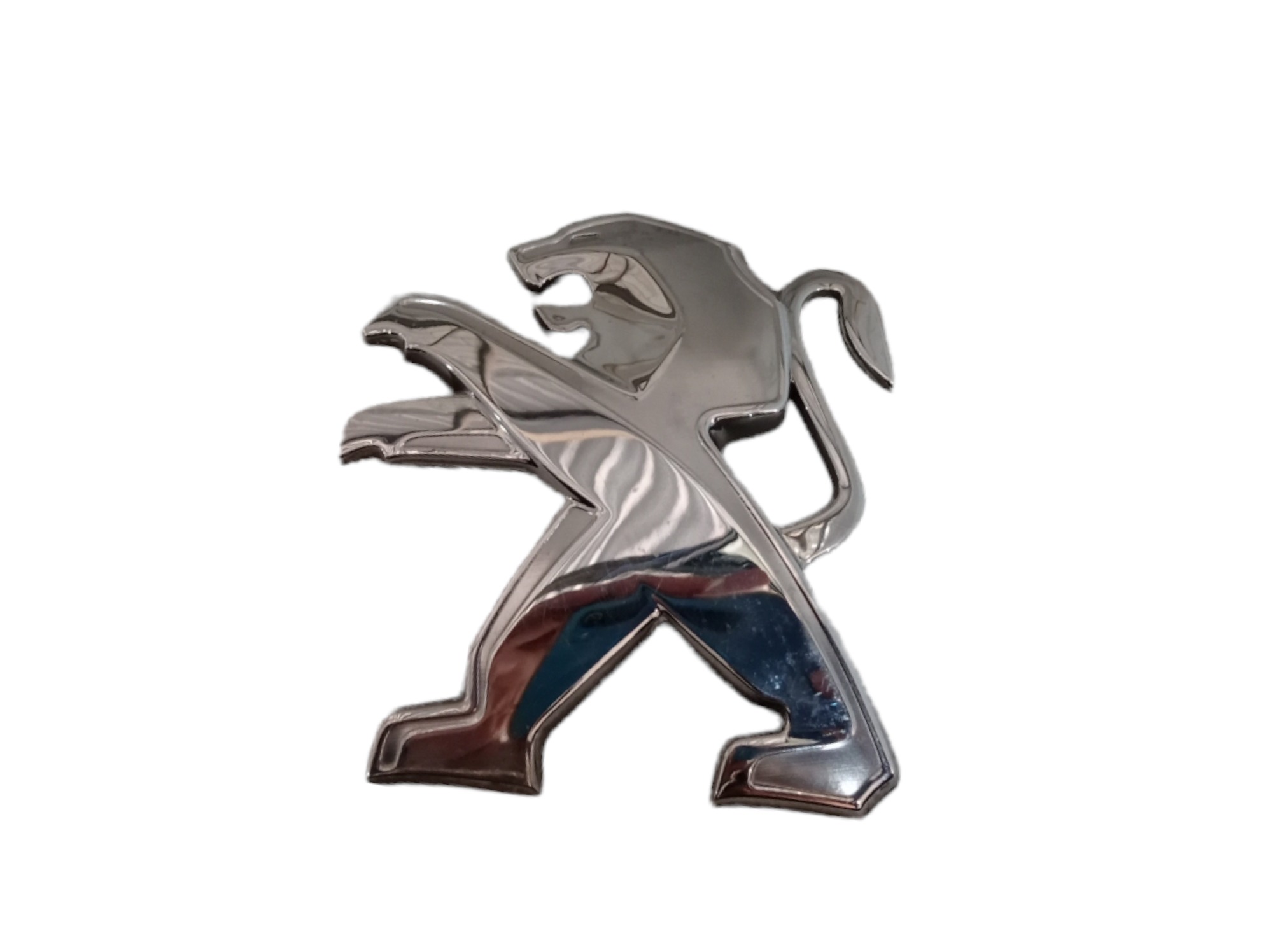 Emblema Tampa Traseira Peugeot 208 2014 V312 Prata 5