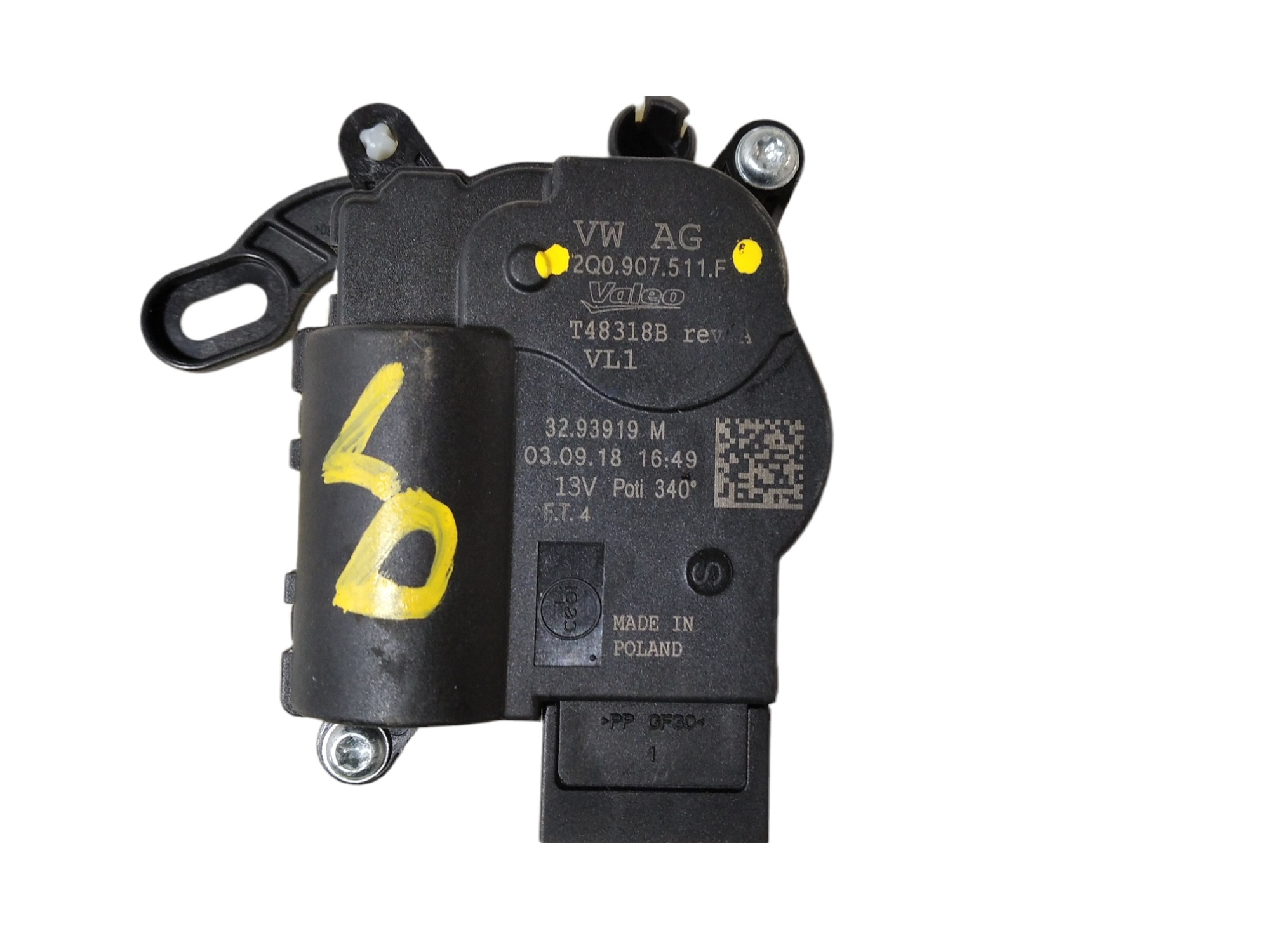 Motor Atuador Ar Condicionado Direito Audi A3 Sportback V343 4
