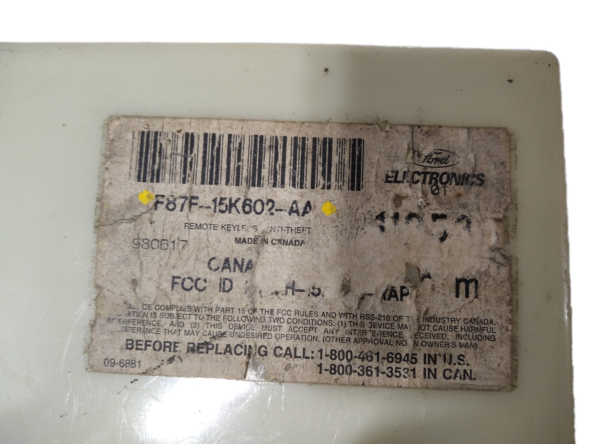 Módulo Alarme Ford Explorer Taurus F87f15k602aa 6