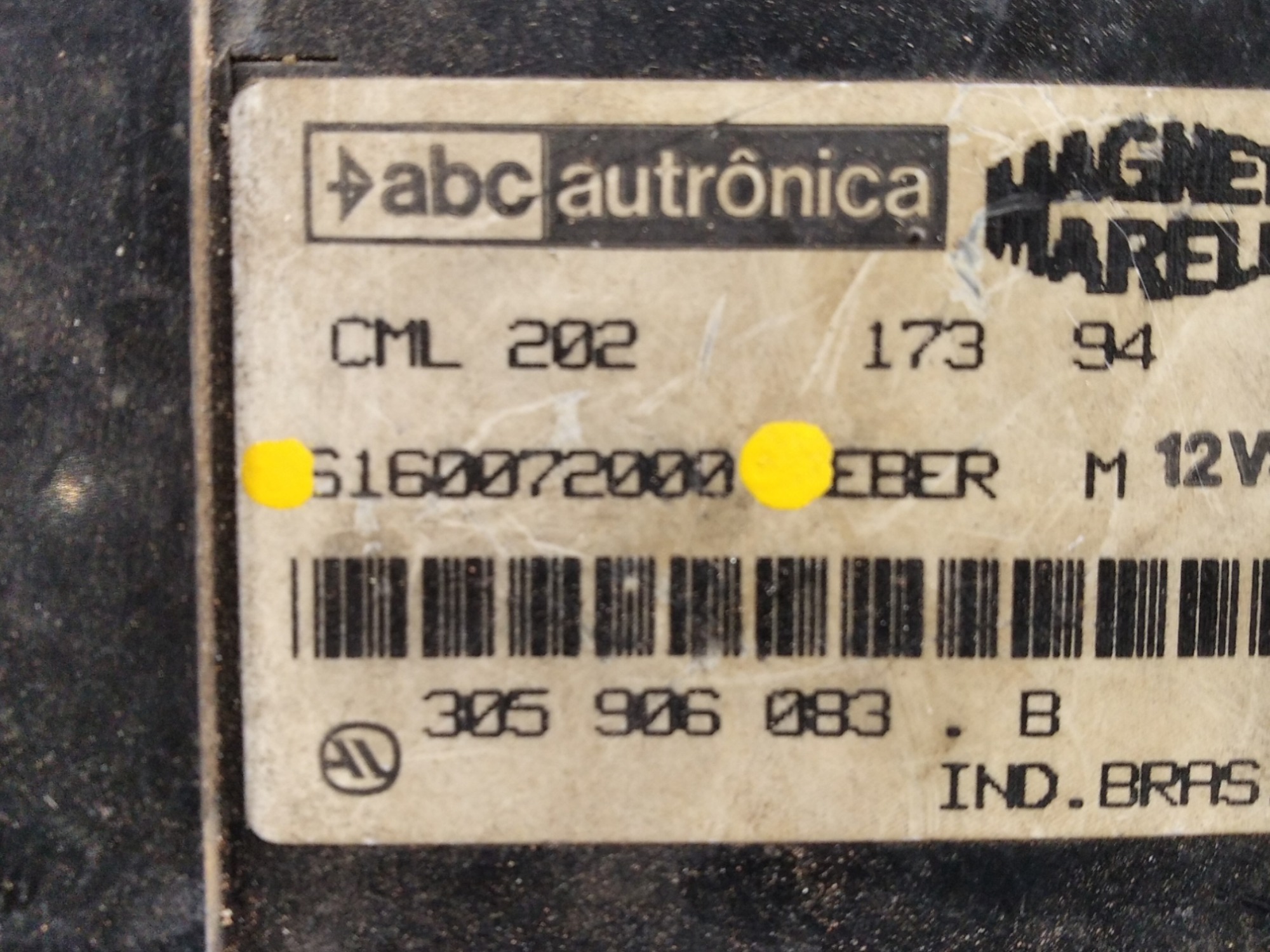 Modulo Carburador Eletronico Vw Gol 6160072000 1995 7