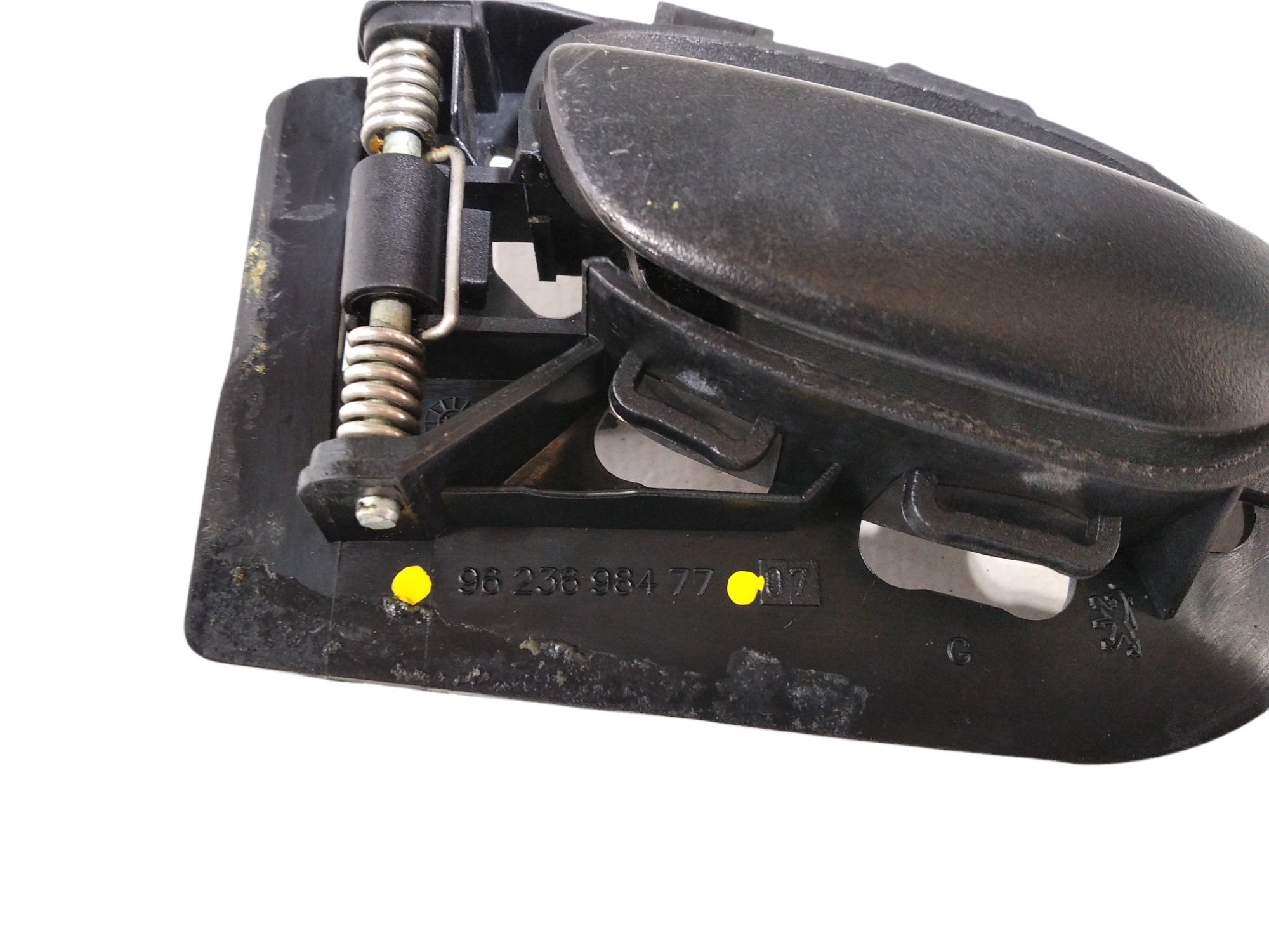 Maçaneta Interna Dianteir Esquerda Peugeot 206 207 2005 V273 Preto Dianteira 6