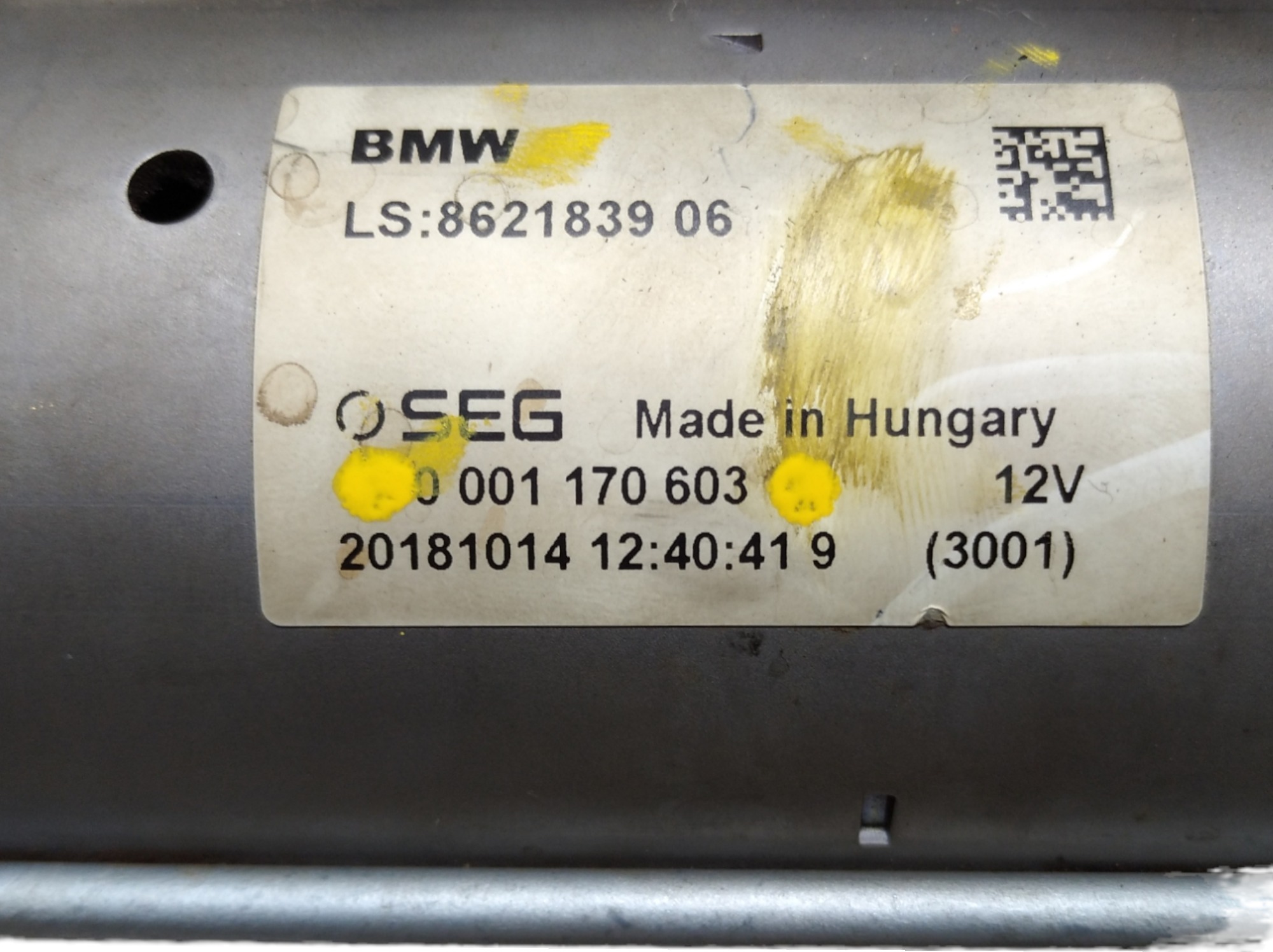 Motor Arranque Bmw X4 30i Xdrive 2.0 4×4 2019 V350 2