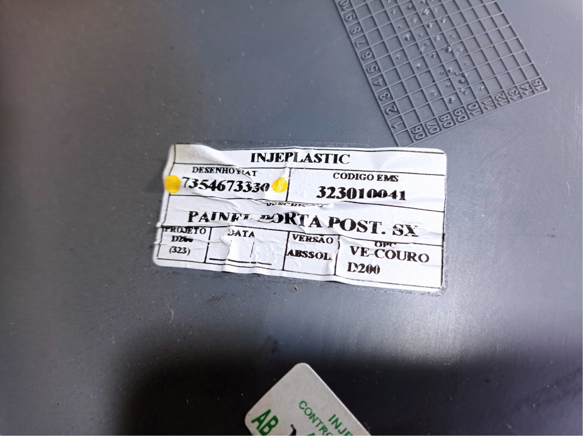 Forro Porta Traseira Esquerda Fiat Linea 2012 V468 2