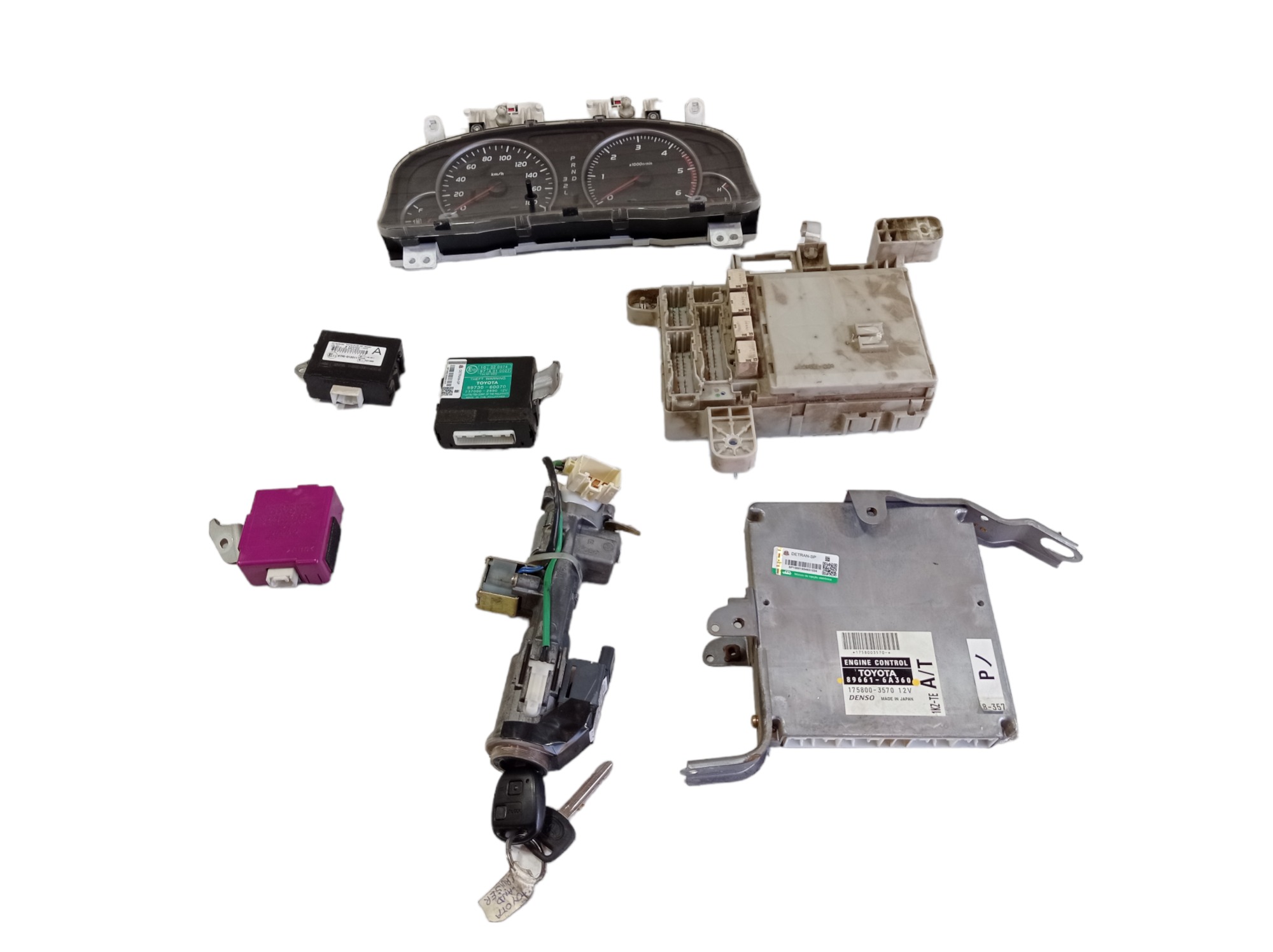 Kit Code Módulo Injeção Toyota Land Cruiser Prado 2004 V552 4