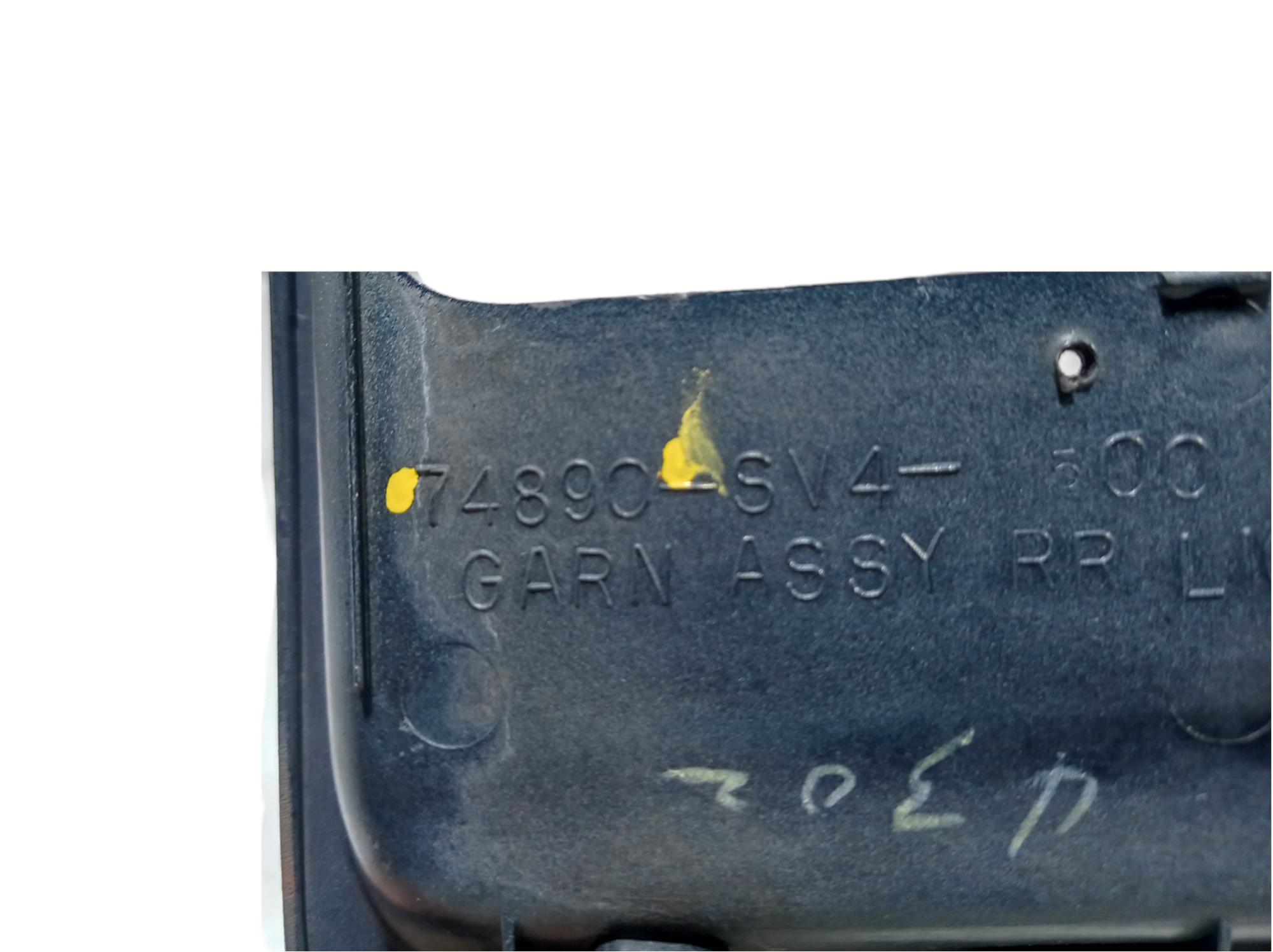 Moldura Placa Traseira Honda Accord Lx 1994 2.2 V448 8