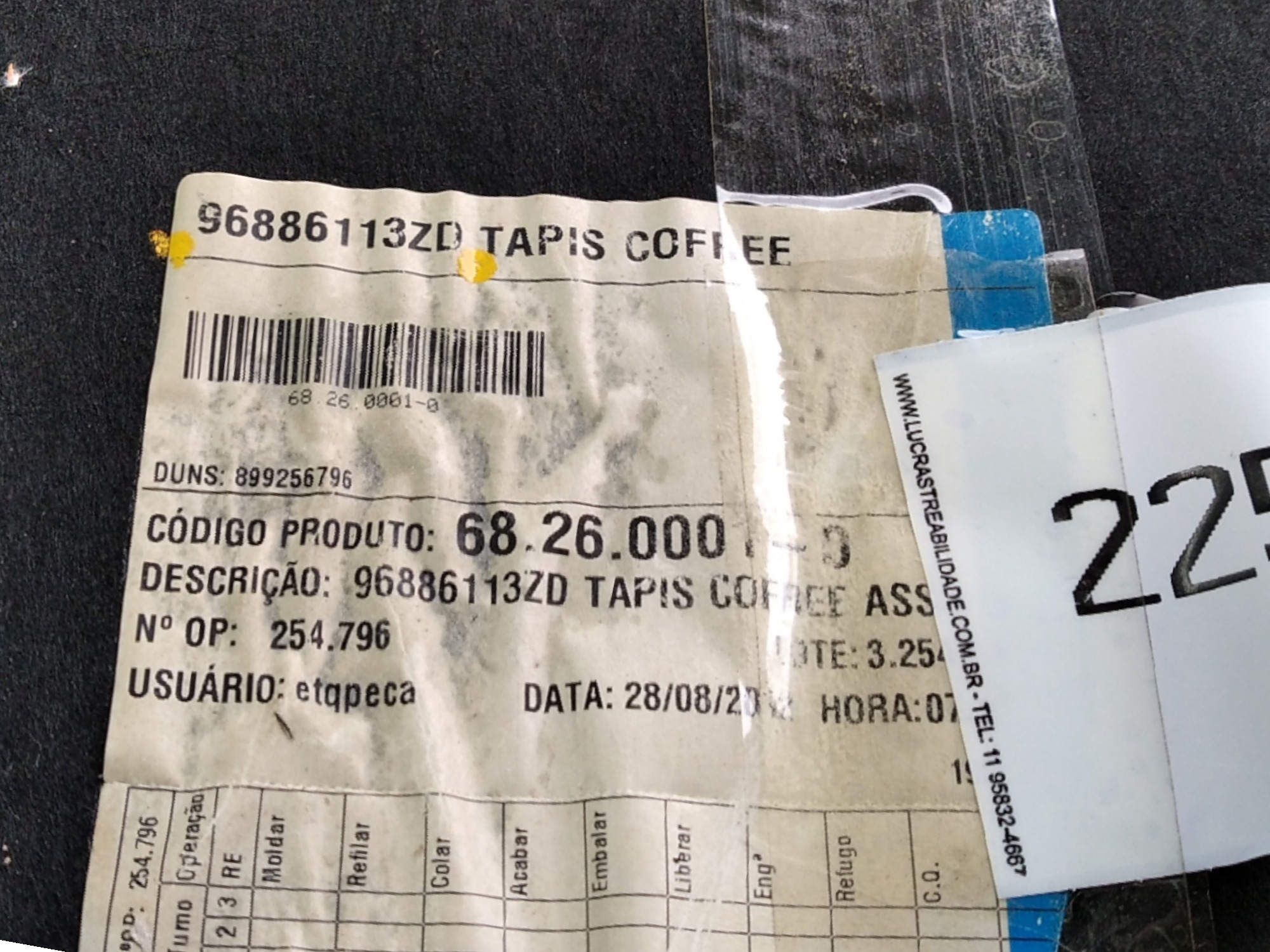 Carpete Porta Mala Citroen C3 Air Cross 2013 V359 6