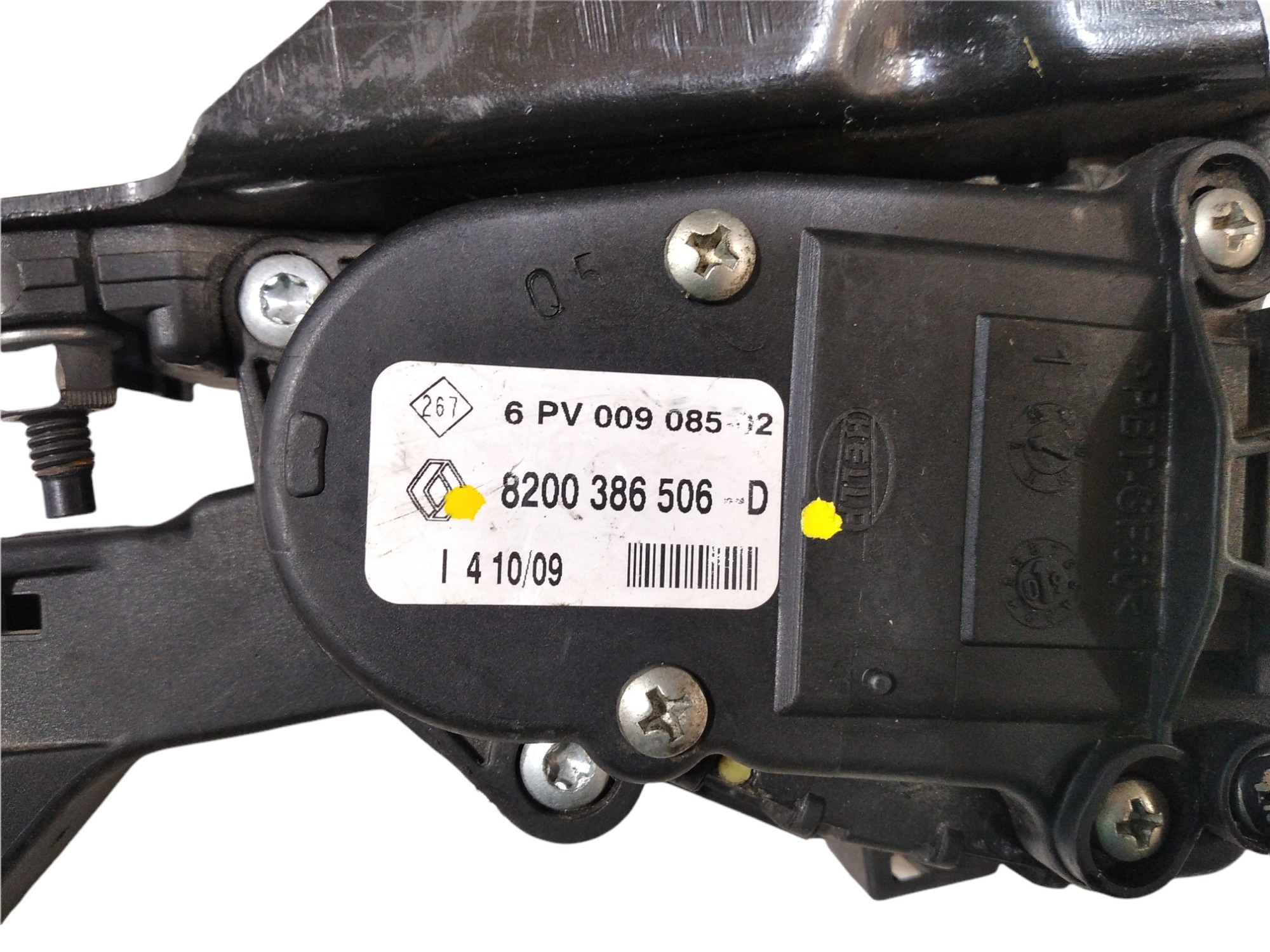 Pedal Acelerador Eletrônico Logan 8200386506d 2009 V155 5