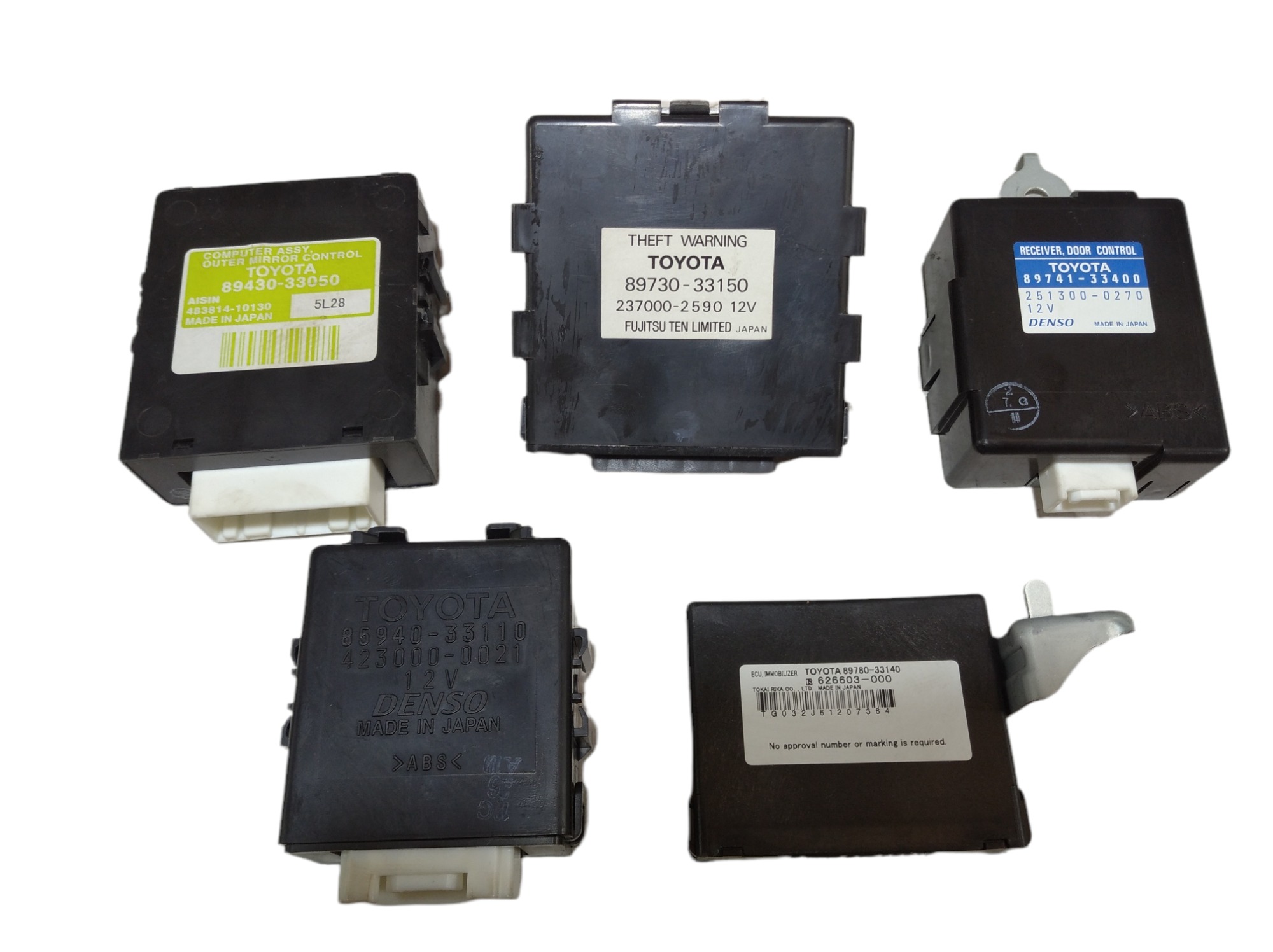 Kit Modulo Injeçao Lexus Es330 3.3 V6 2006 8966133b50 V357 2