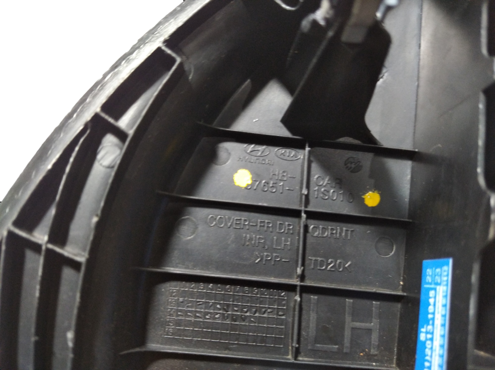 Acabamento Interno Retrovisor Esquerdo Hb20 2014 V130 Preto 8