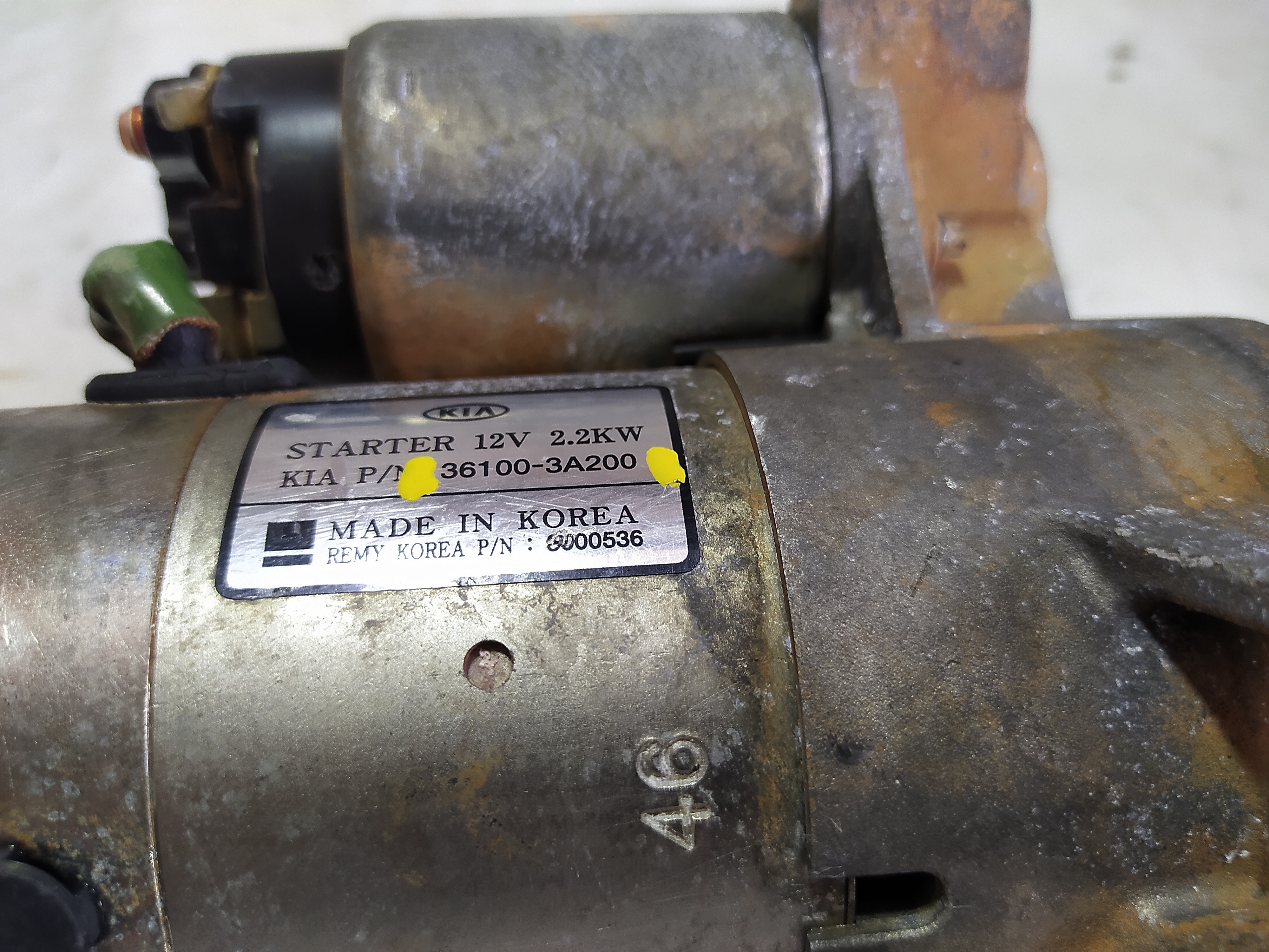 Motor De Arranque 11d Kia Mohave 3.0 2015 V555 361003a200 5
