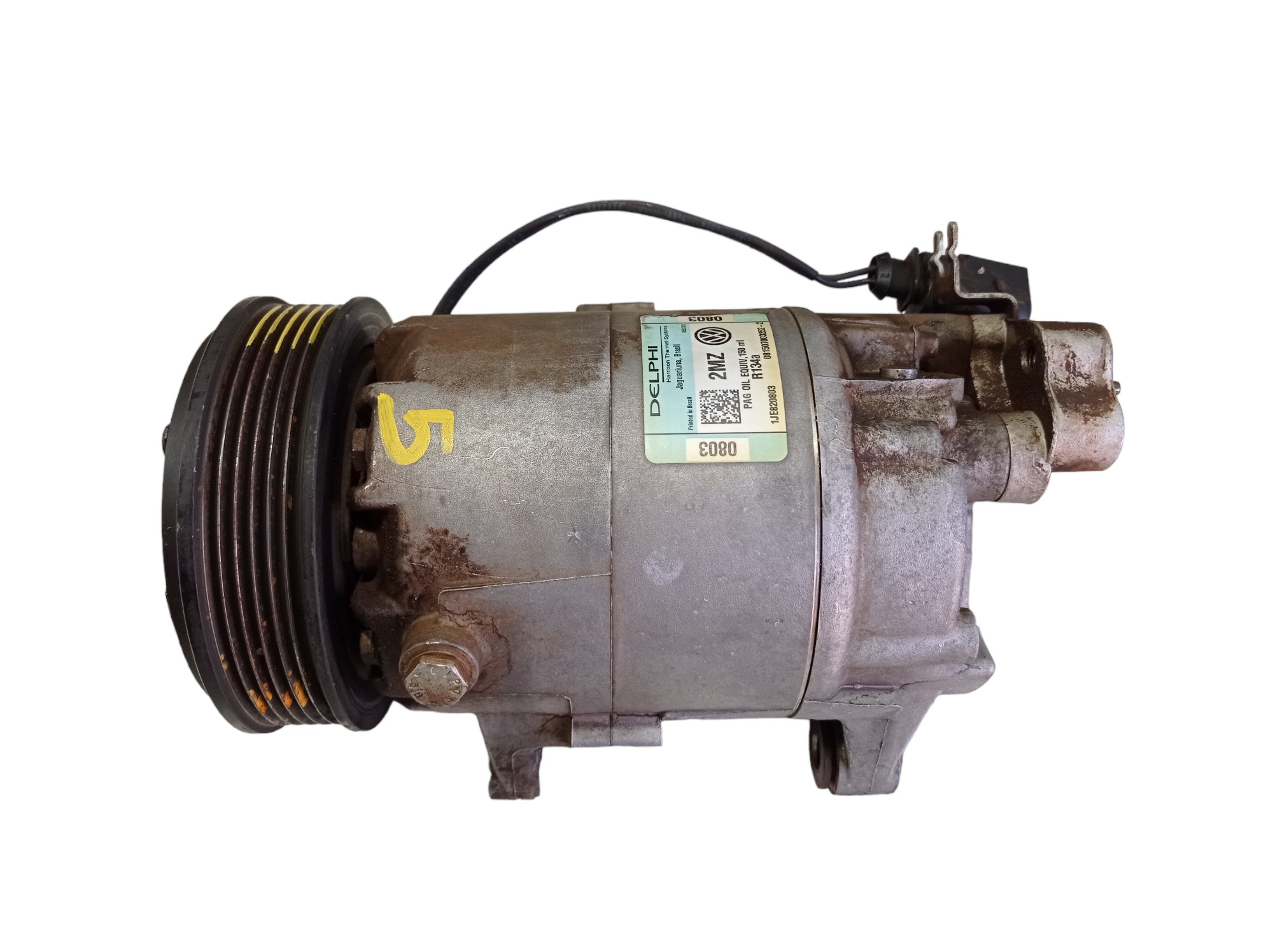 Compressor Ar Vw Golf 1.6 2008 V584 1je820803 / 6570437 3